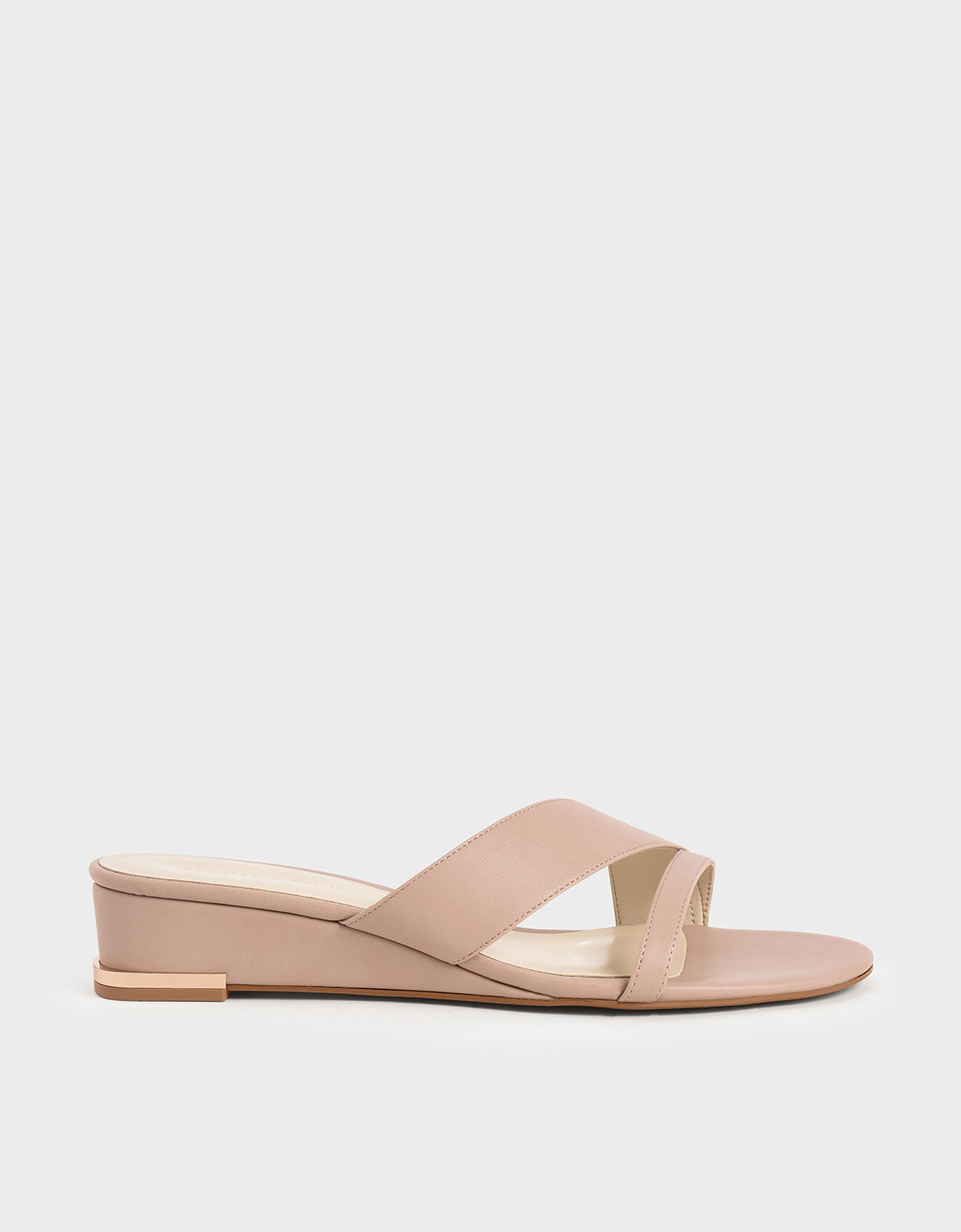 nude pointed wedges