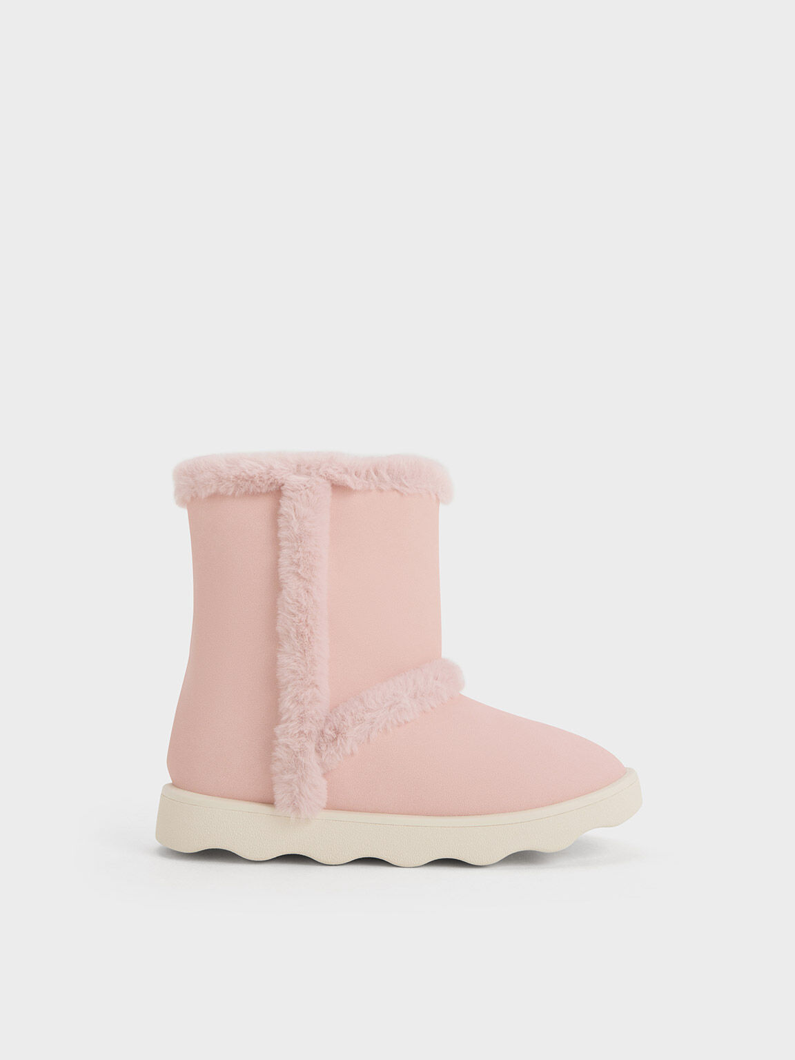 Light pink sale fur boots