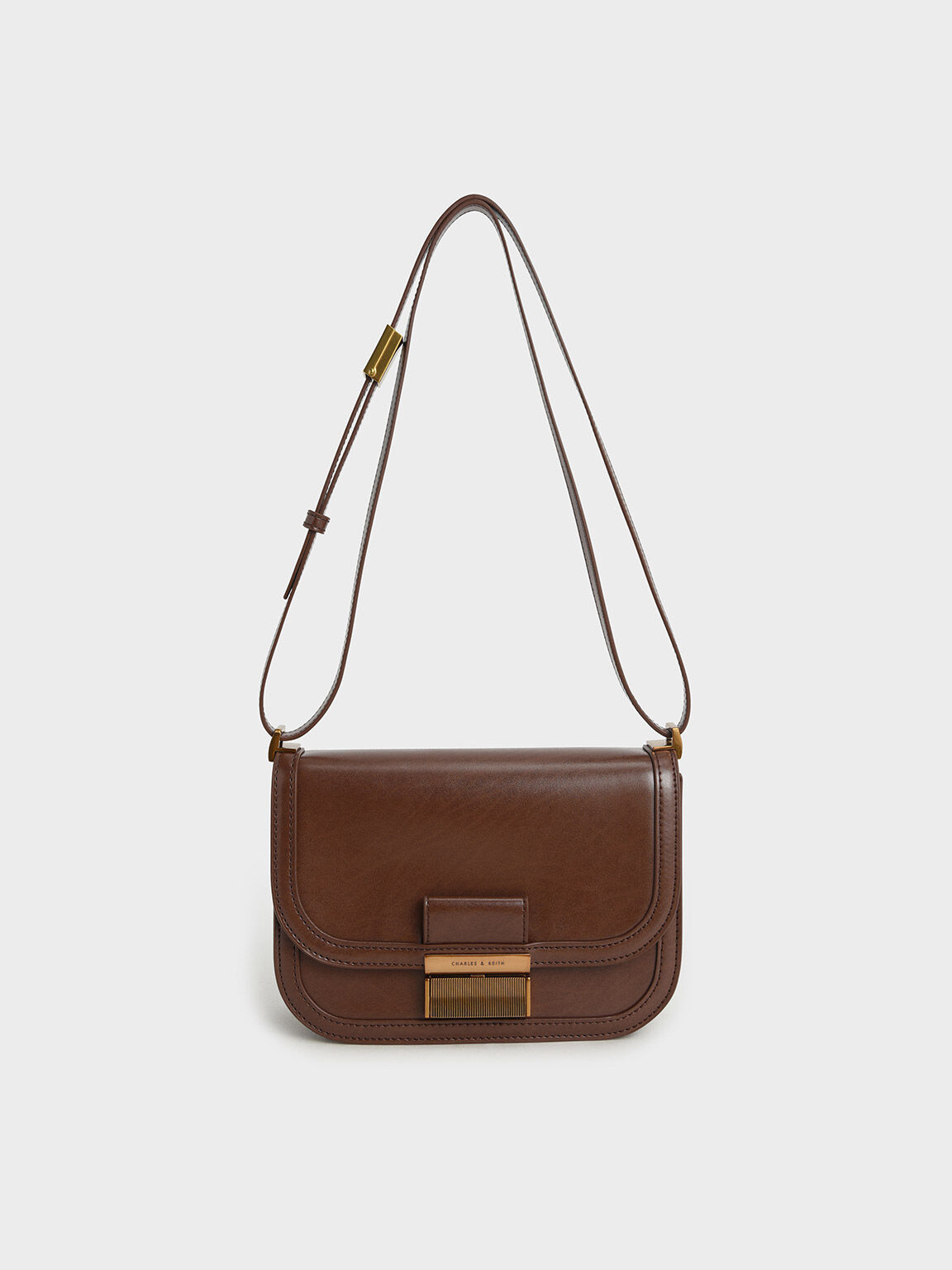 Dark Brown Charlot Bag - CHARLES & KEITH International