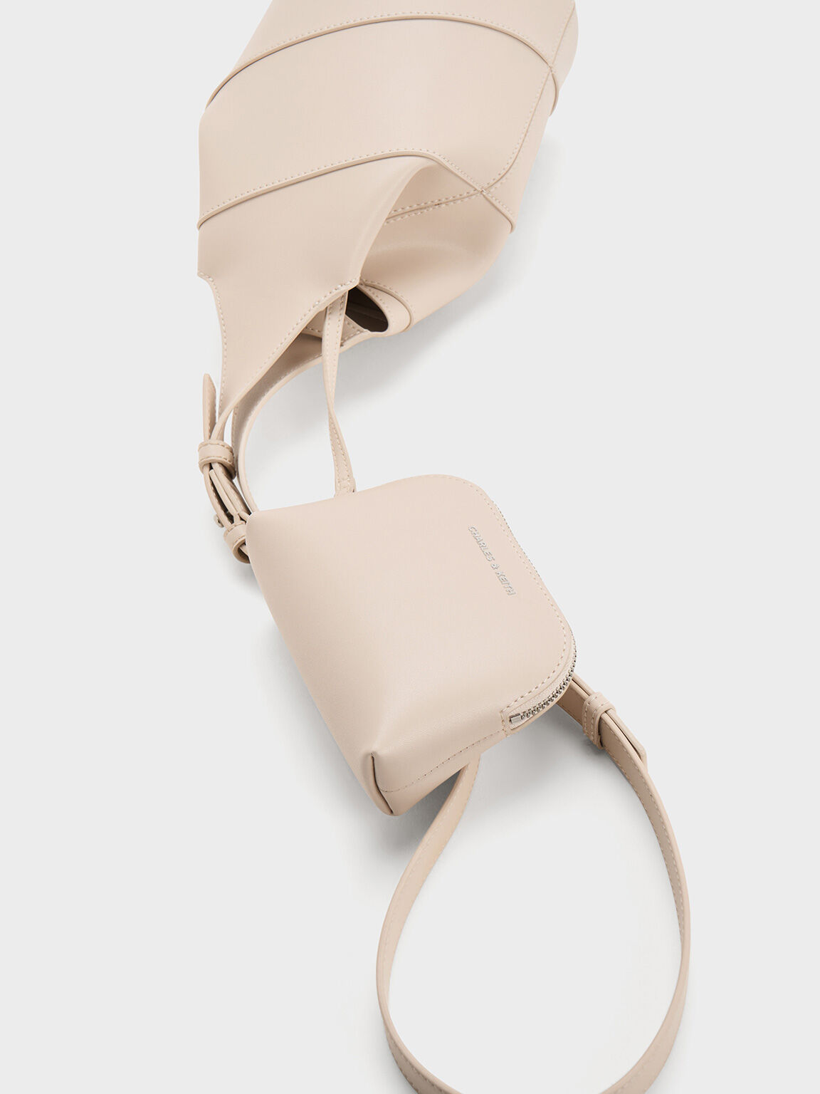 Trin Cylindrical Bucket Bag, Oat, hi-res