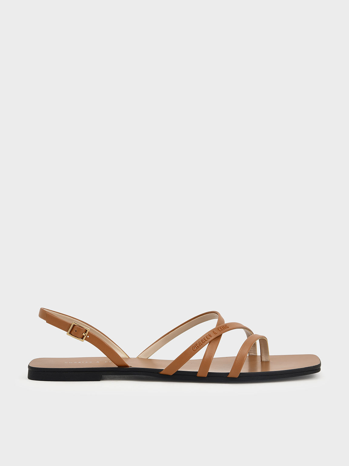 tan flat strappy sandals