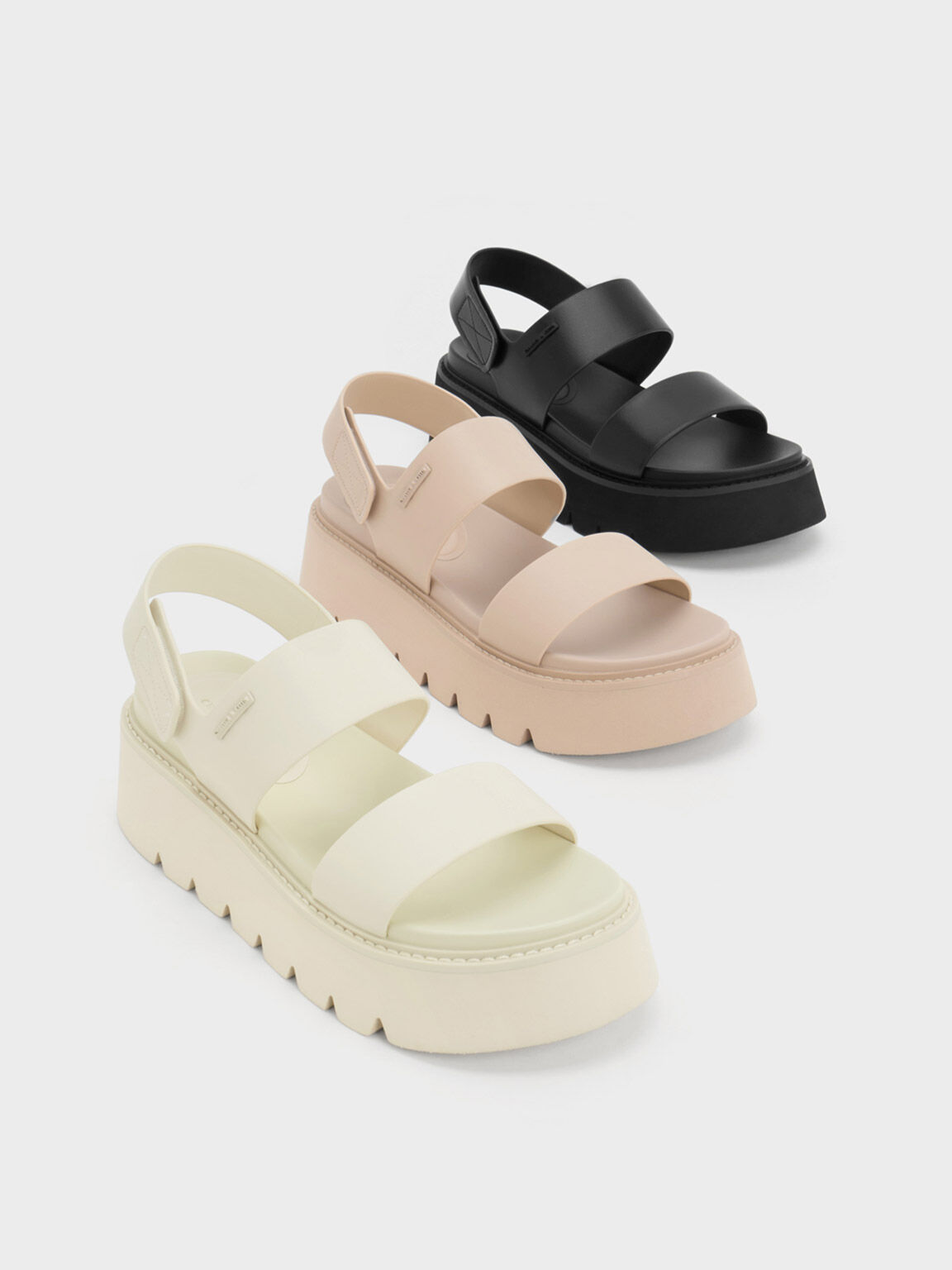 Lime Nerissa Tubular Platform Sandals​ - CHARLES & KEITH US