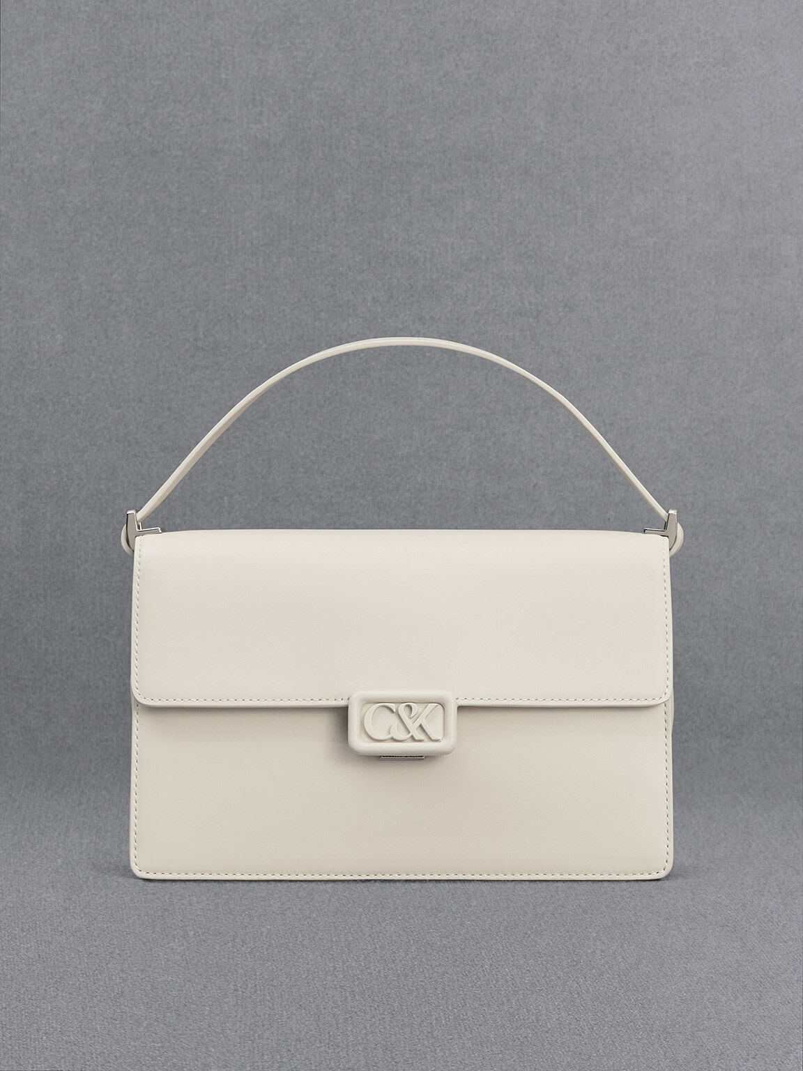 White soft 2025 leather handbag