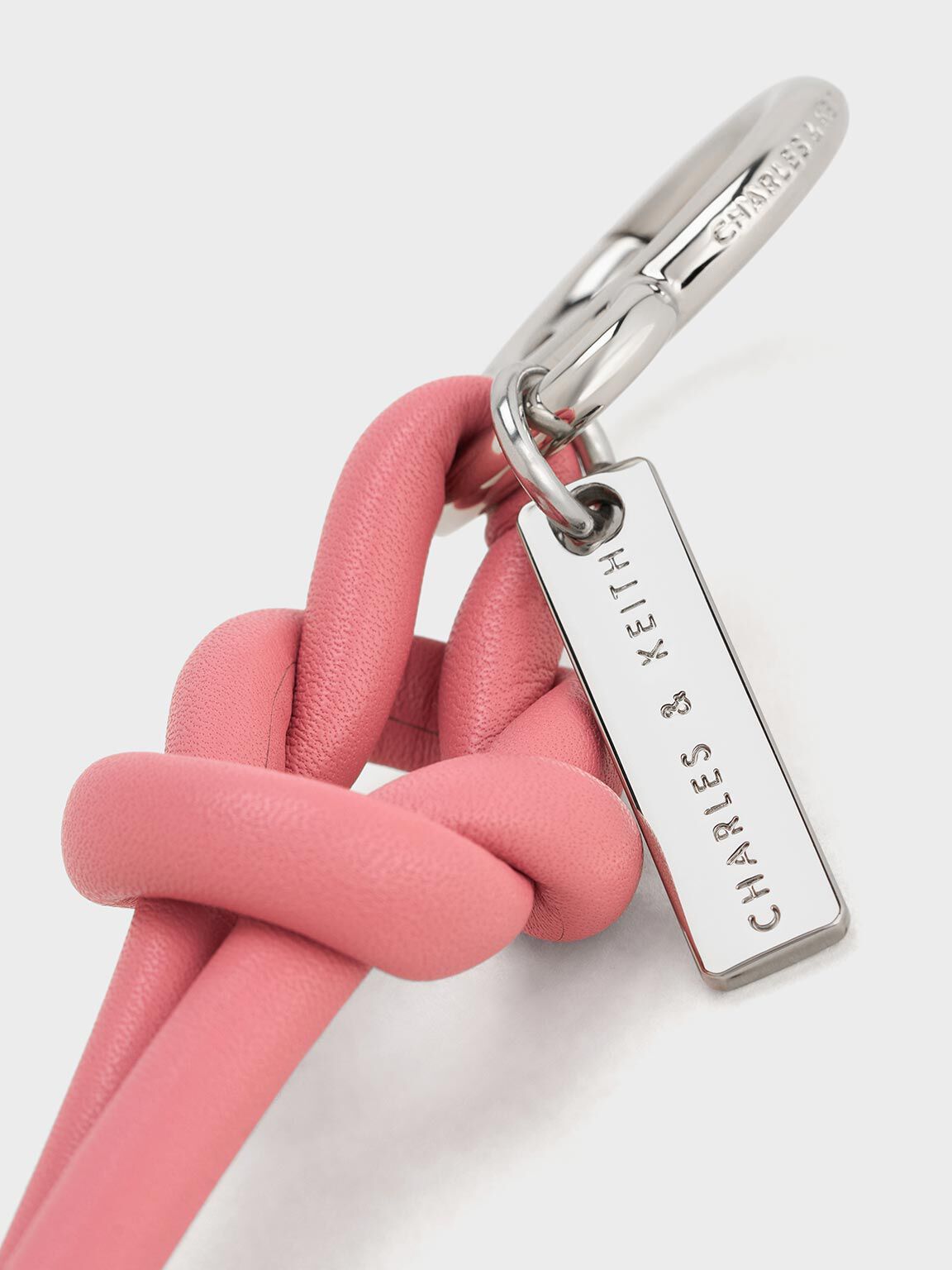 Knotted Rope Charm, Pink, hi-res