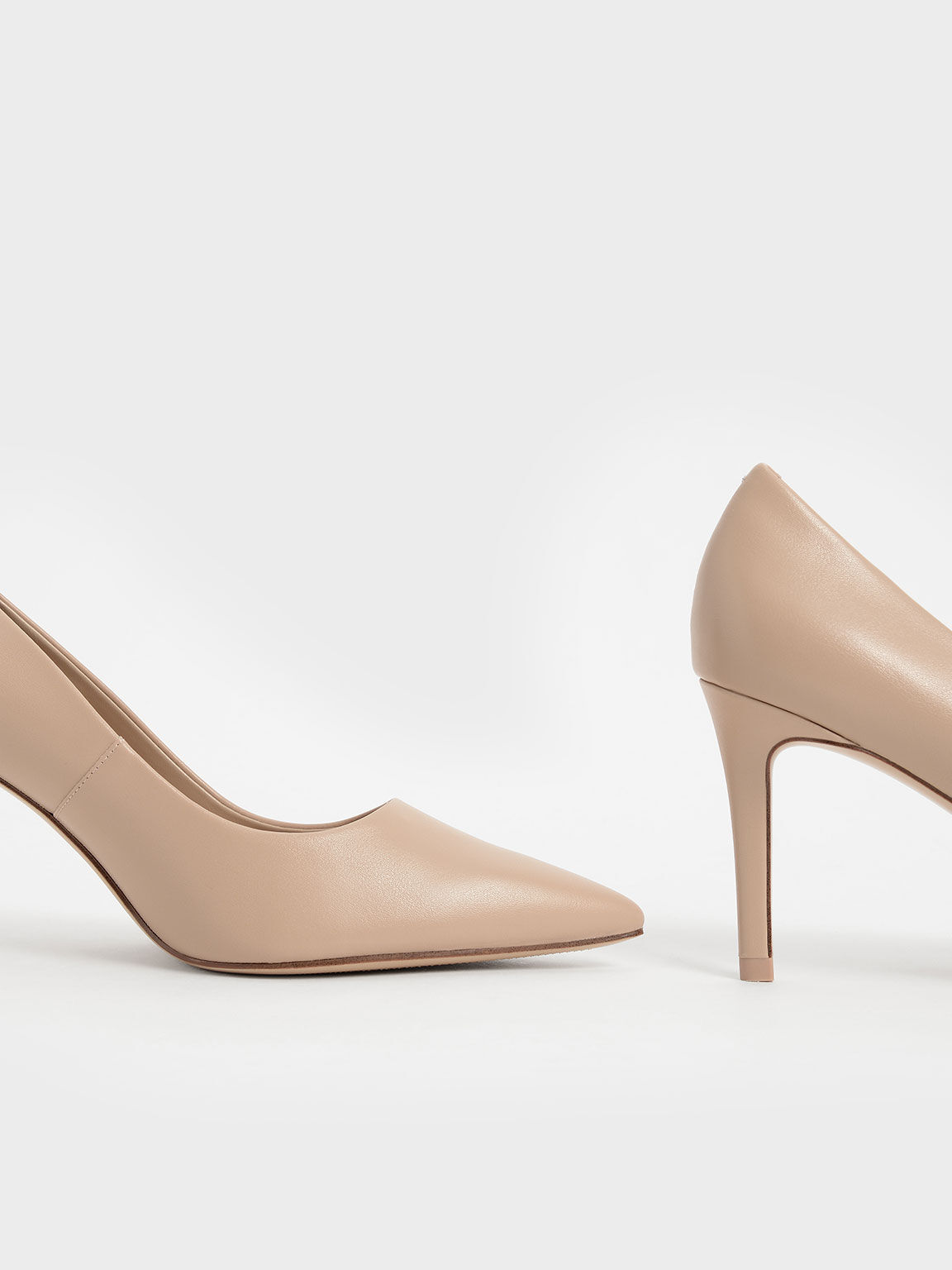 Emmy Pointed-Toe Stiletto Pumps - Nude