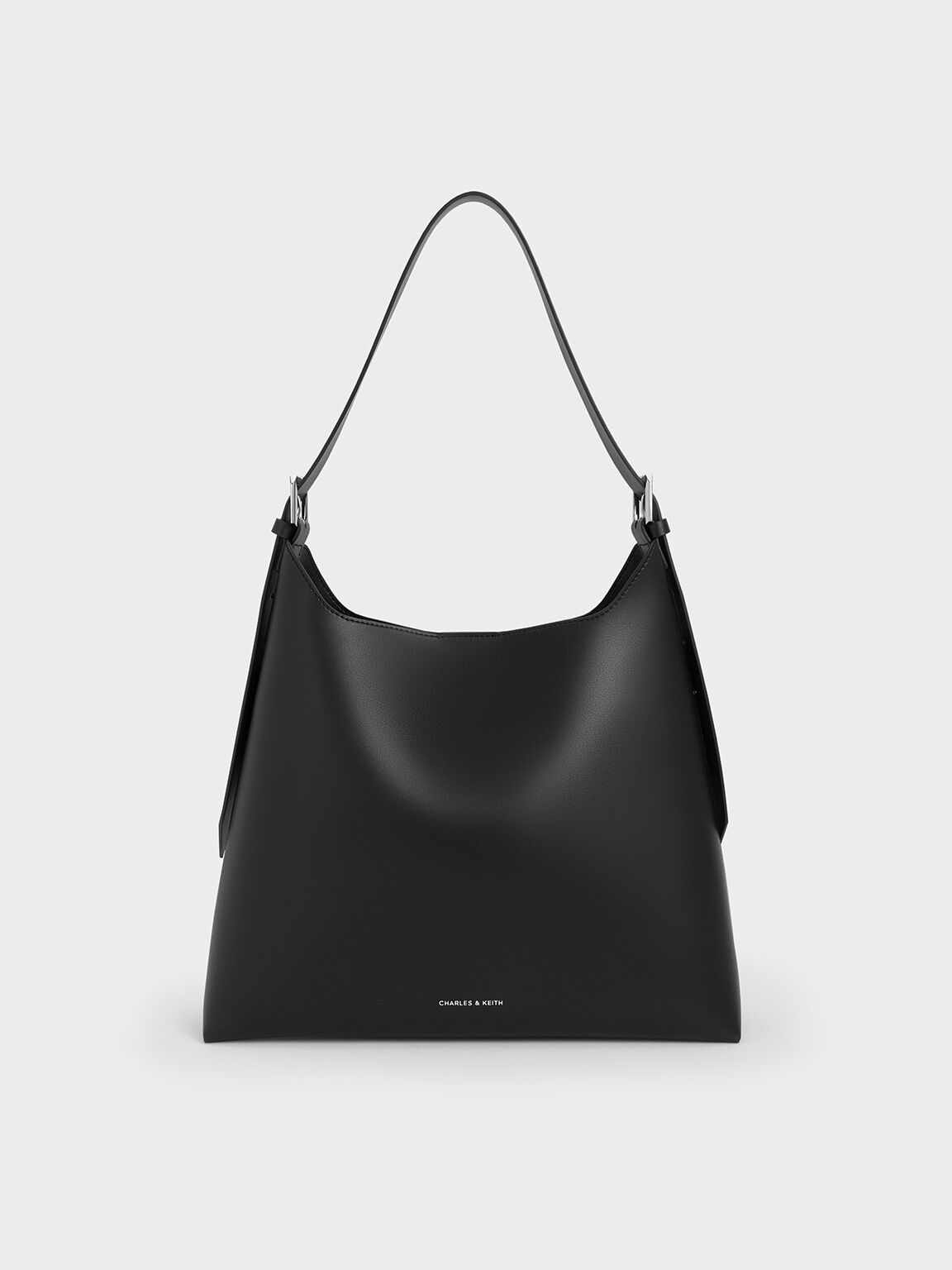 Hertha Trapeze Slouchy Hobo Bag, Noir, hi-res