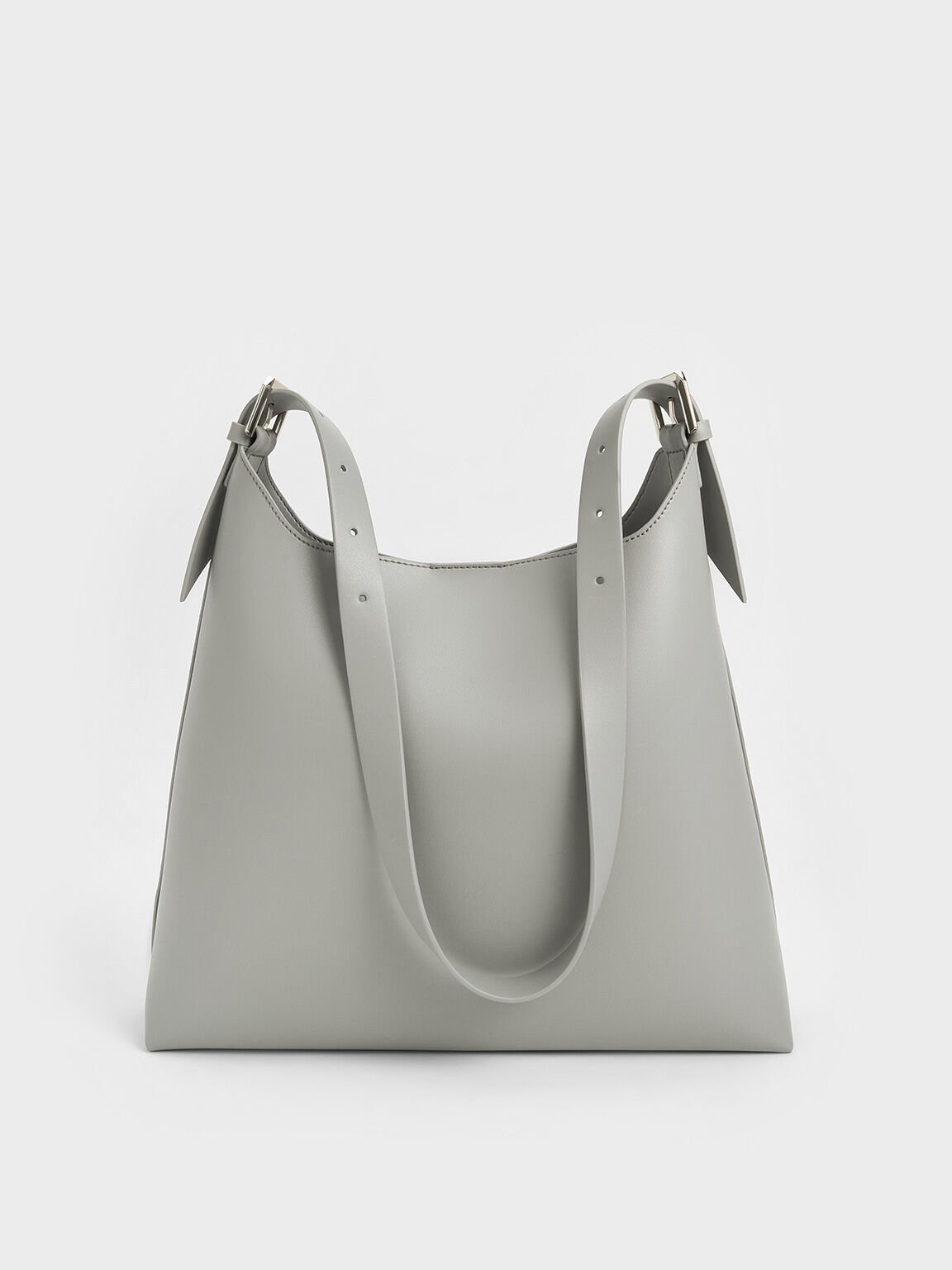 Bolso holgado trapezoidal, Gris, hi-res