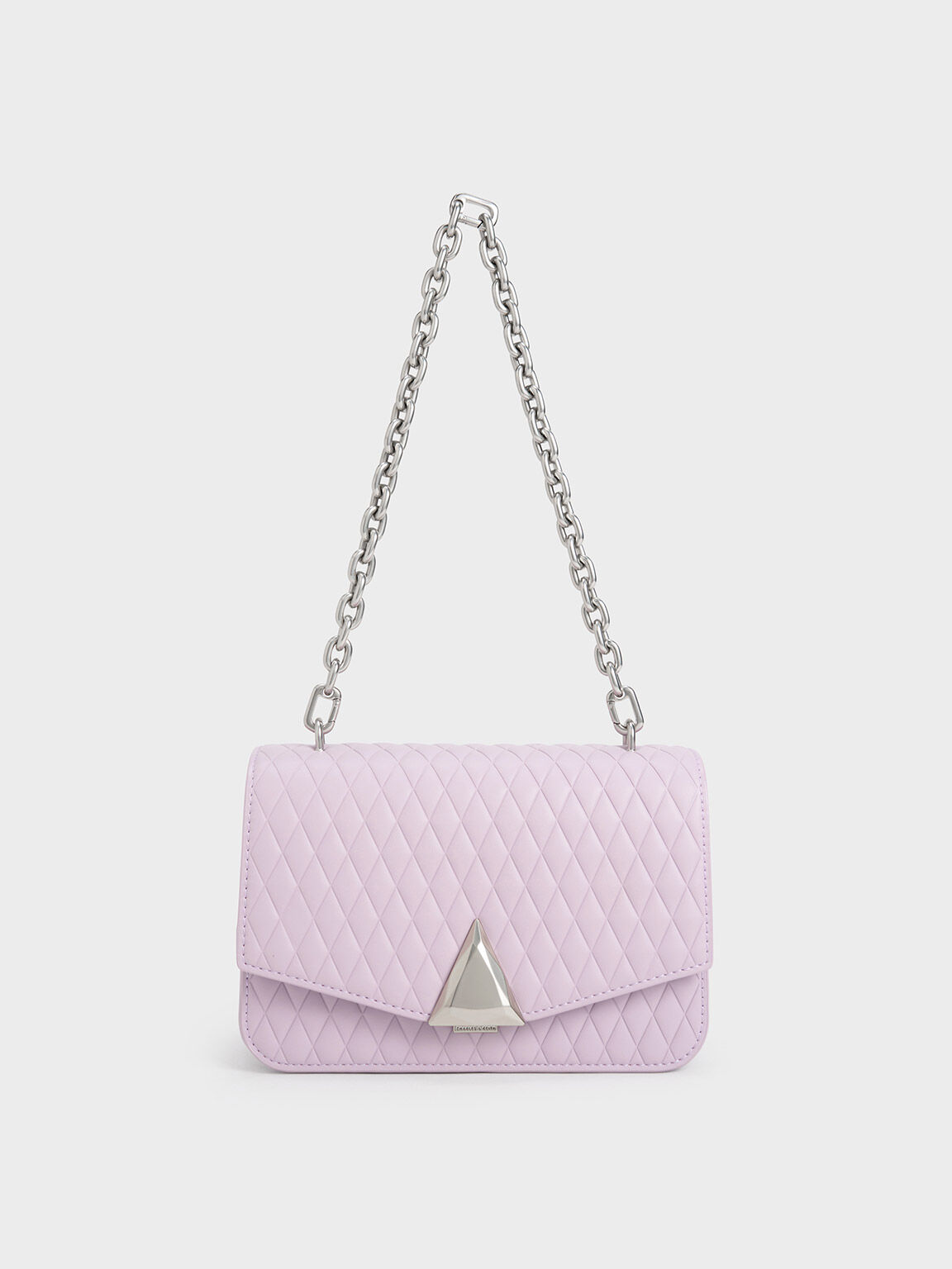 LILAC QUILTED GOLD CHAIN PURSE