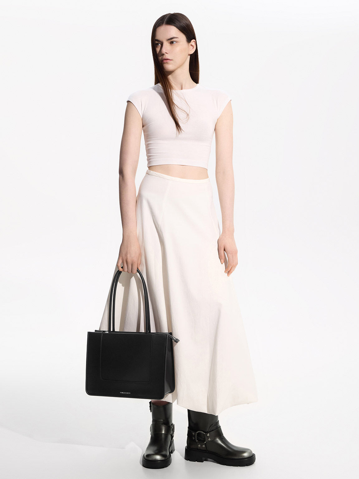 Noir Daylla Tote Bag - CHARLES & KEITH CA