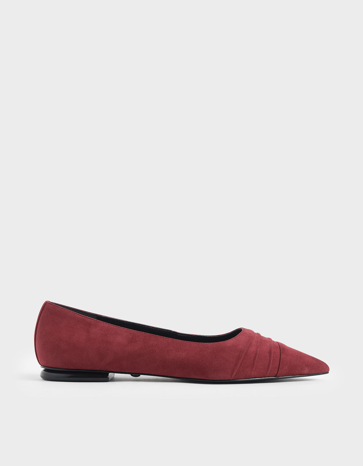 suede ballerina flats