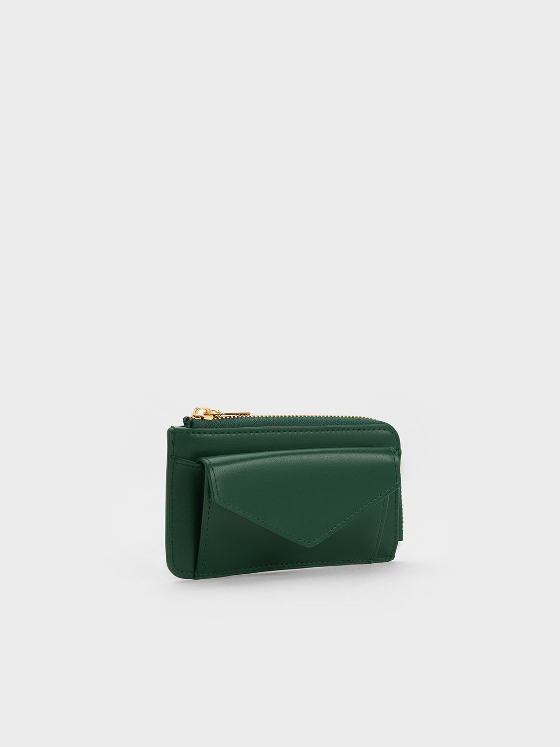 Eudora Envelope Card Holder, Dark Green, hi-res