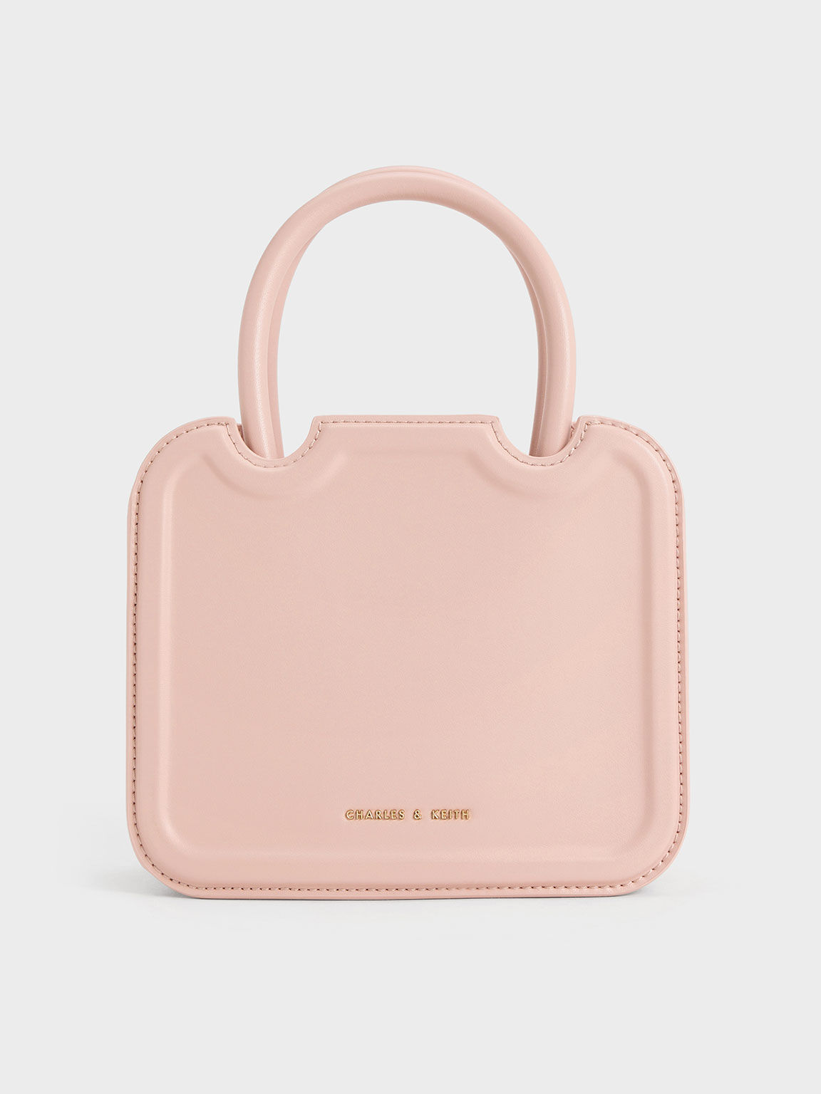 Pink Perline Sculptural Tote Bag Charles And Keith Mx 