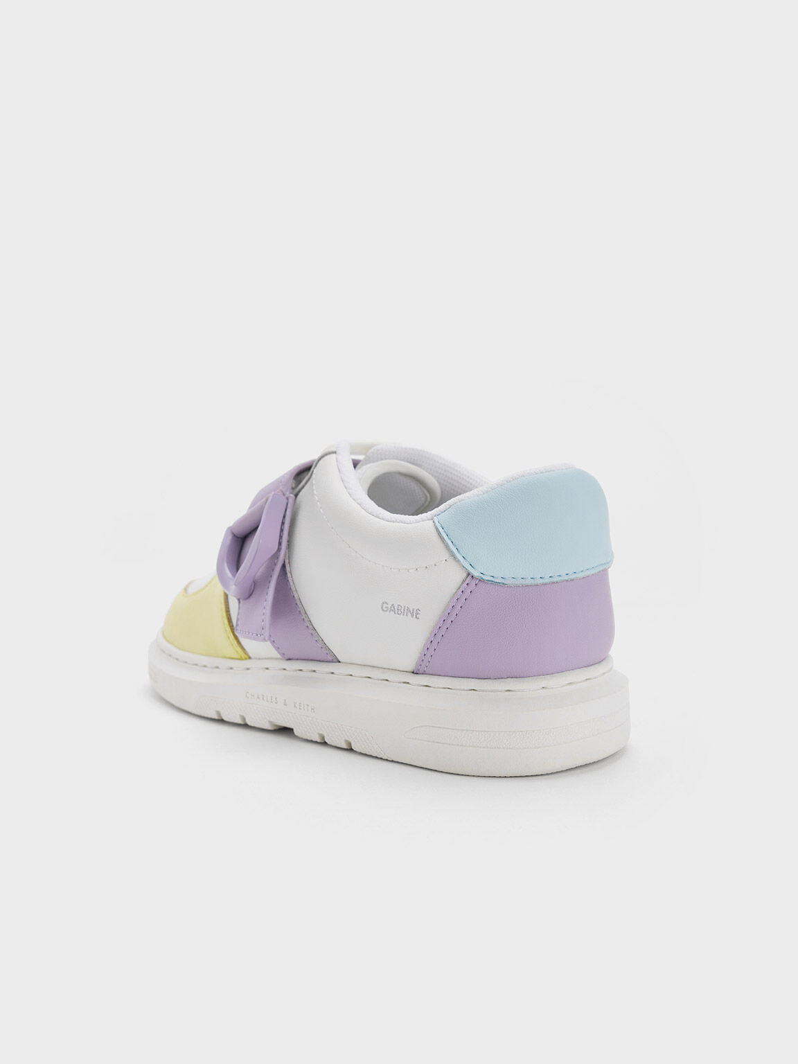 Girls' Gabine Leather Low-Top Sneaker, Multi, hi-res