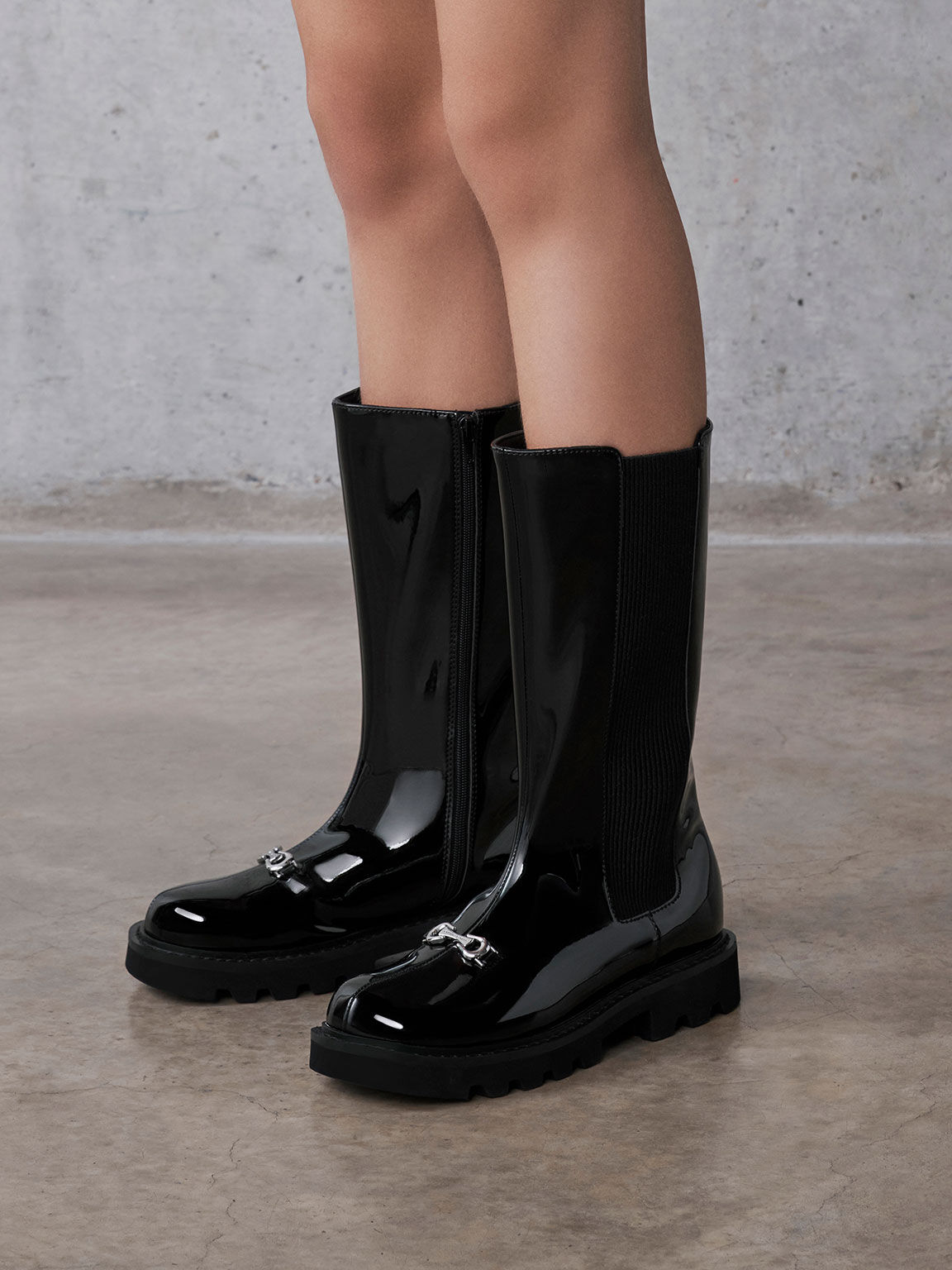 Girls knee sale length boots