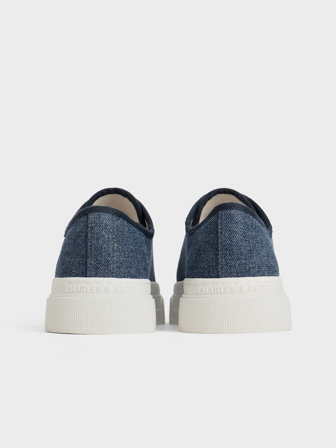 Kay Denim Low-Top Sneakers, Denim Blue, hi-res