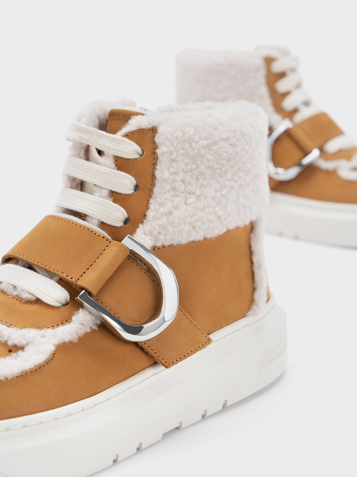 Fur lined high top sneakers sales womens