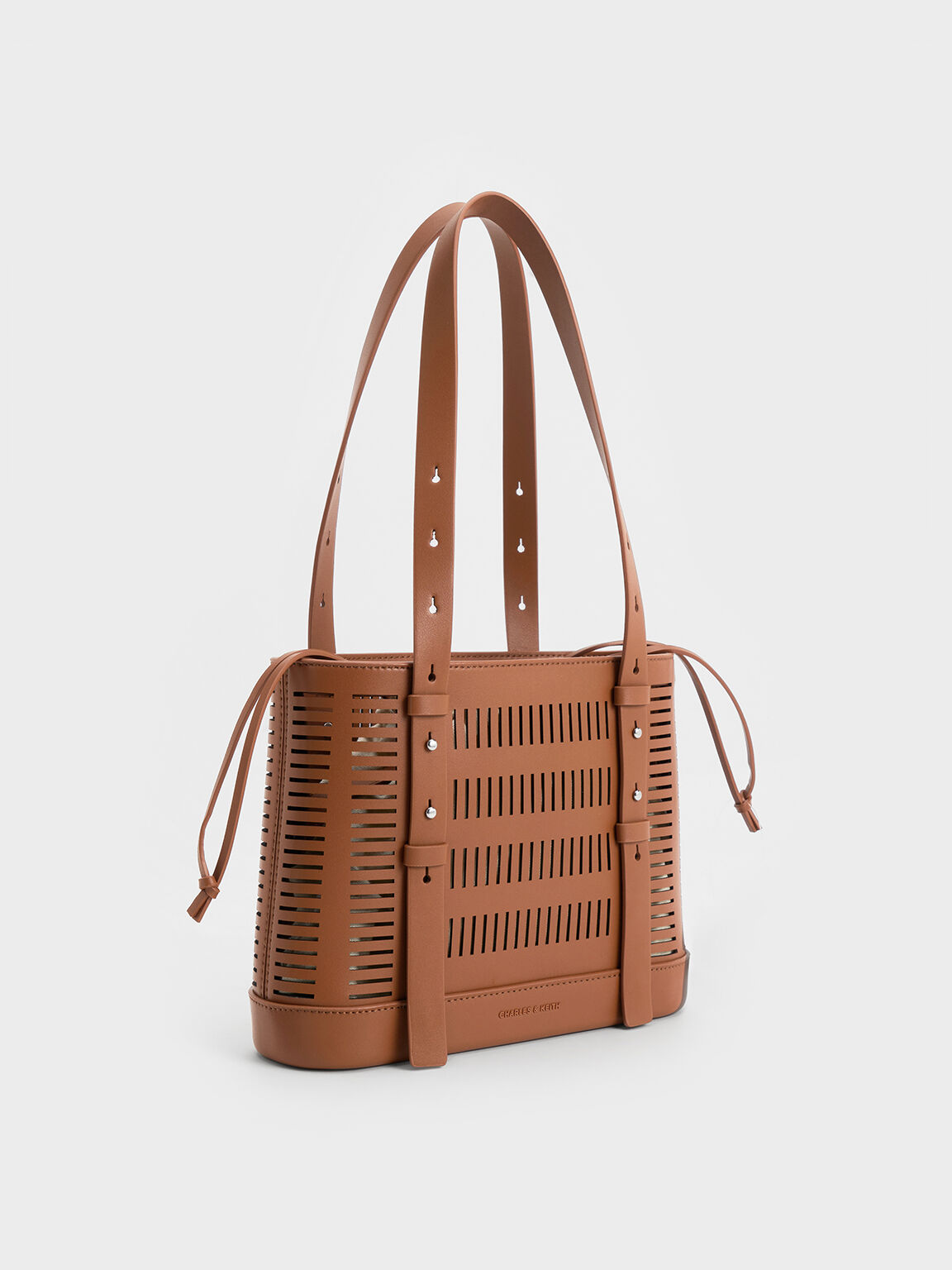 Delphi Cut-Out Bucket Bag, Tan, hi-res