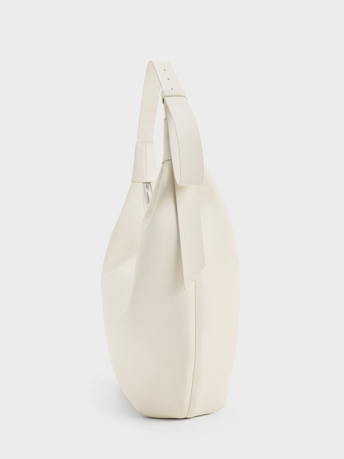 Odella Curved Hobo Bag - Cream