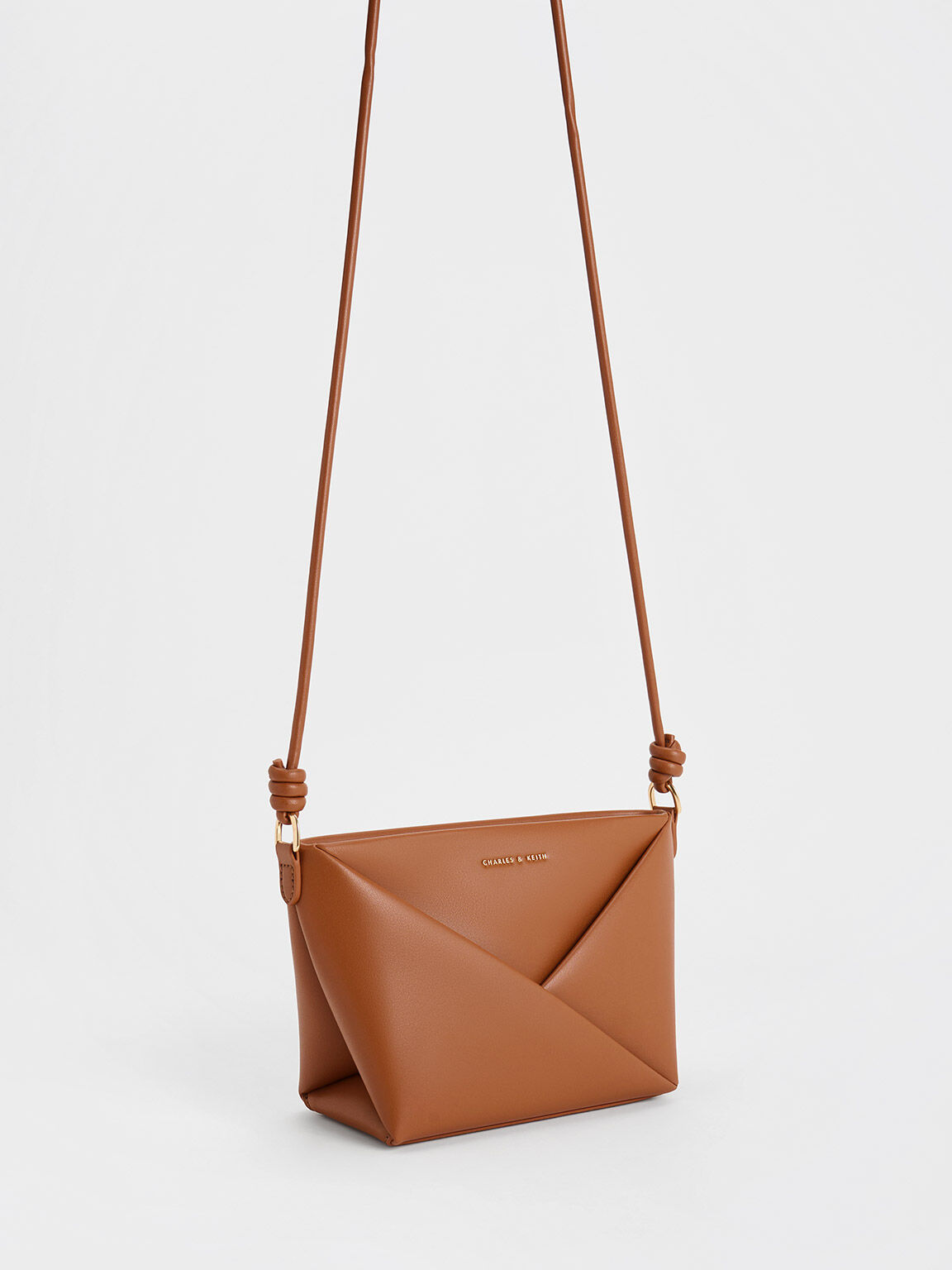 Midori Geometric Crossbody Bag, Tan, hi-res