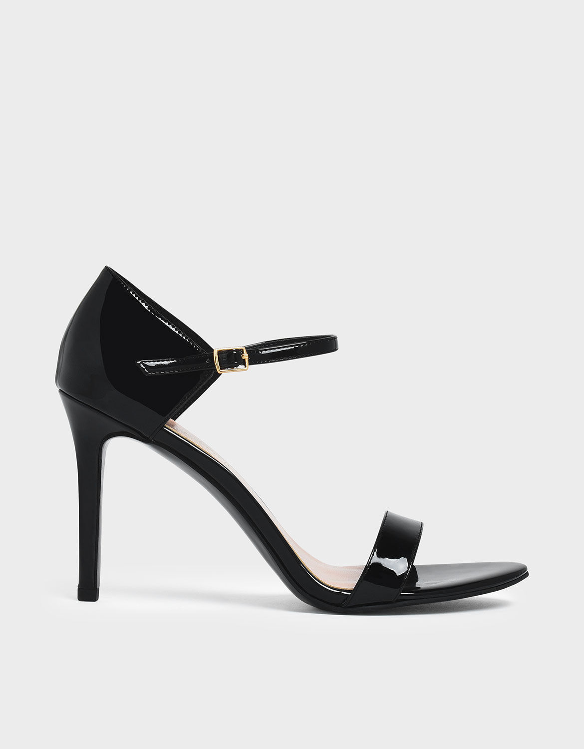 charles and keith black heels