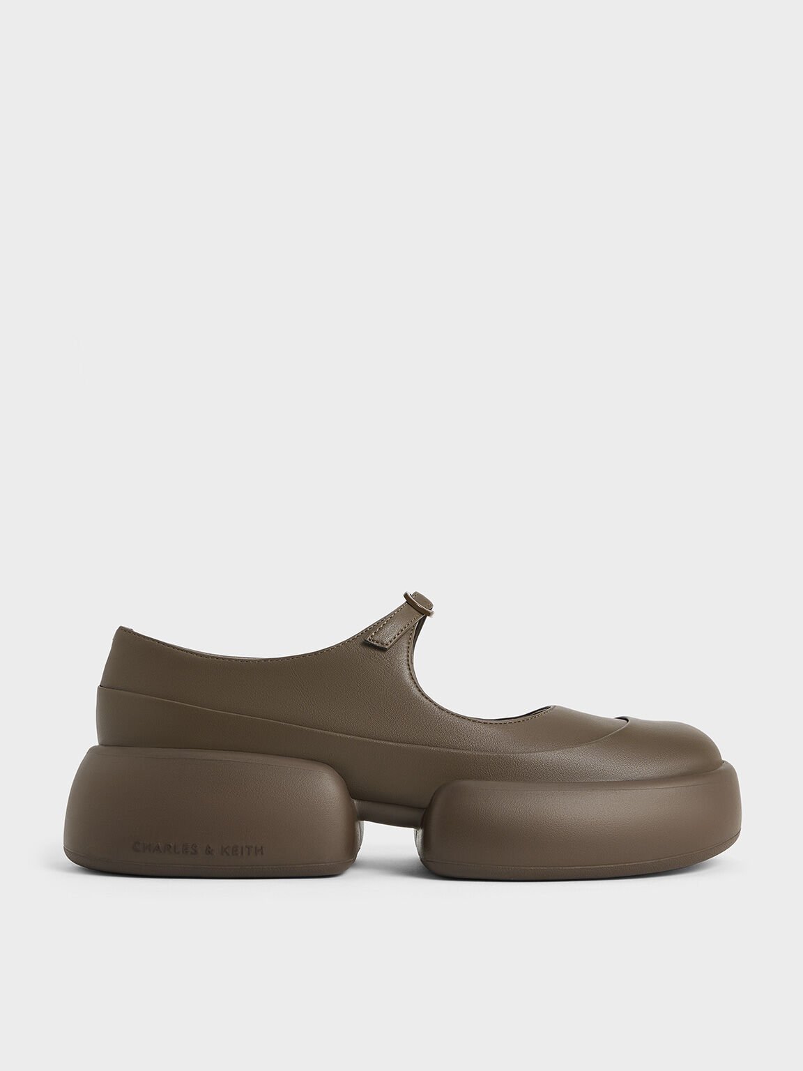 Jamie Sculptural Platform Mary Janes, Dark Brown, hi-res