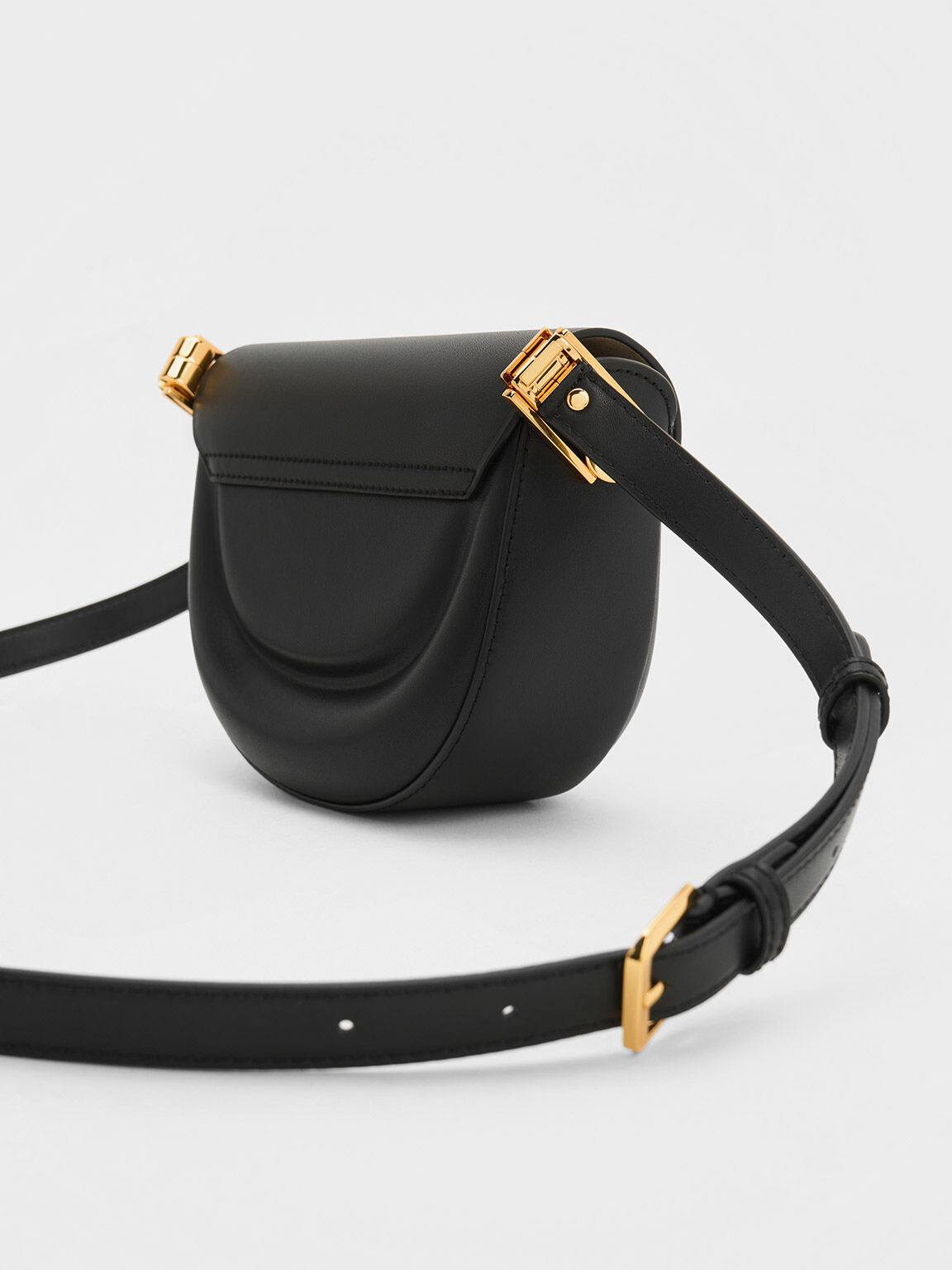 Koa Half-Moon Saddle Bag - Black