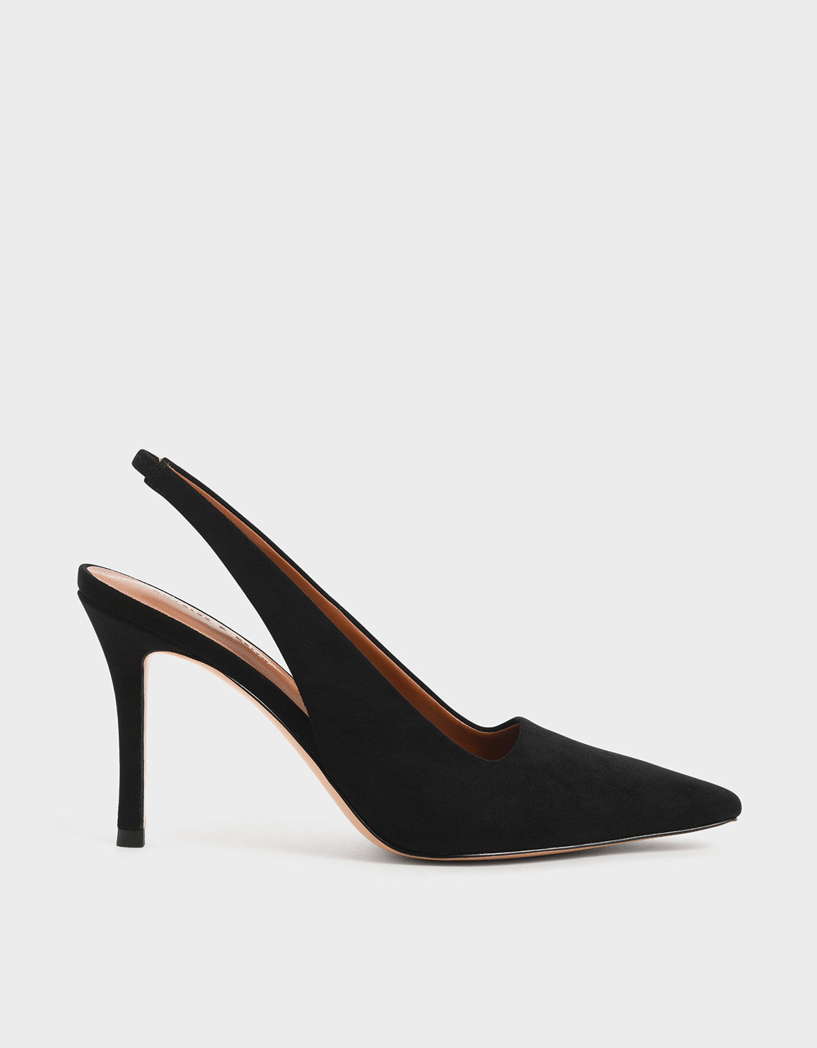 black stiletto slingbacks