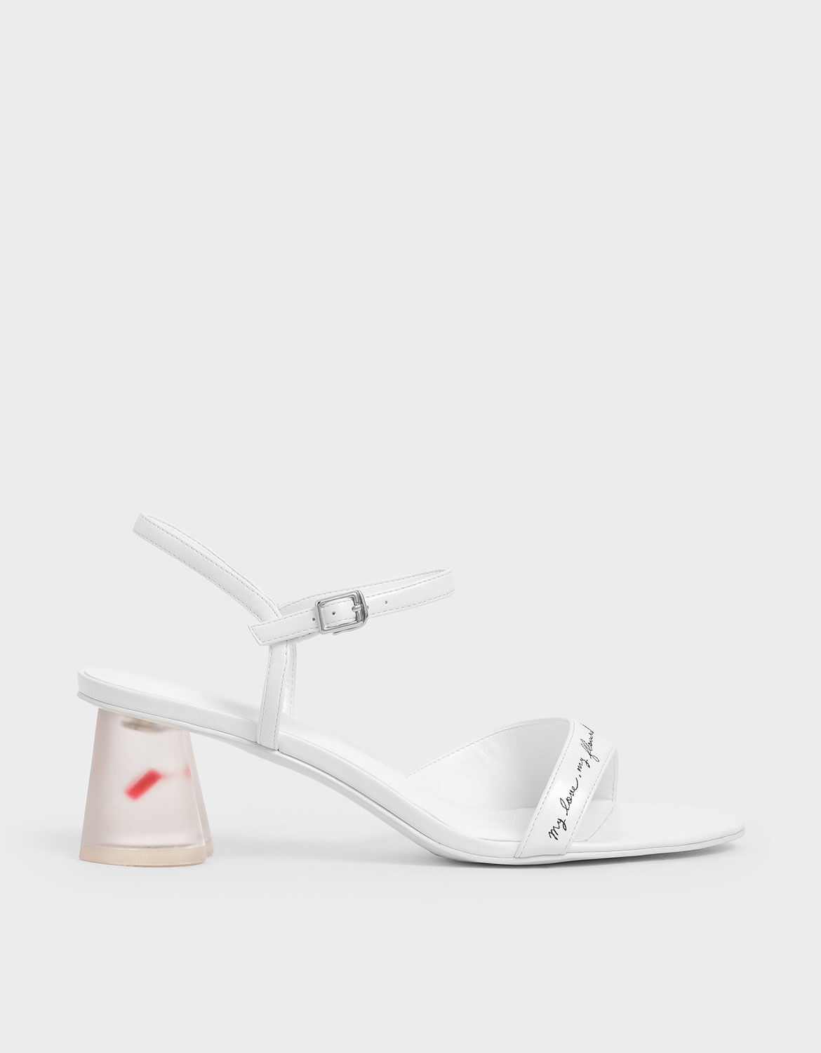 charles and keith lucite heels