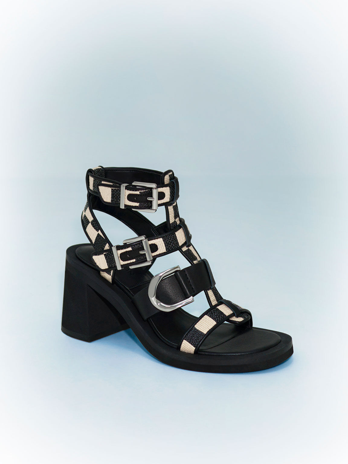 Women's Twisted Faux Leather Sandals Open Square Toe Strap - Temu