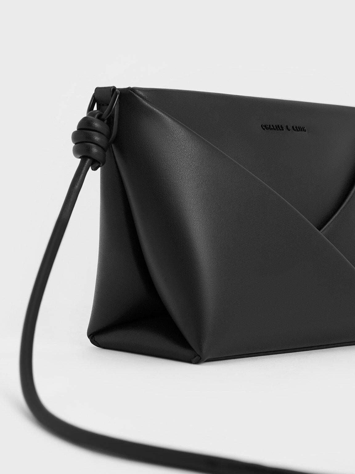 Midori Geometric Crossbody Bag - Noir