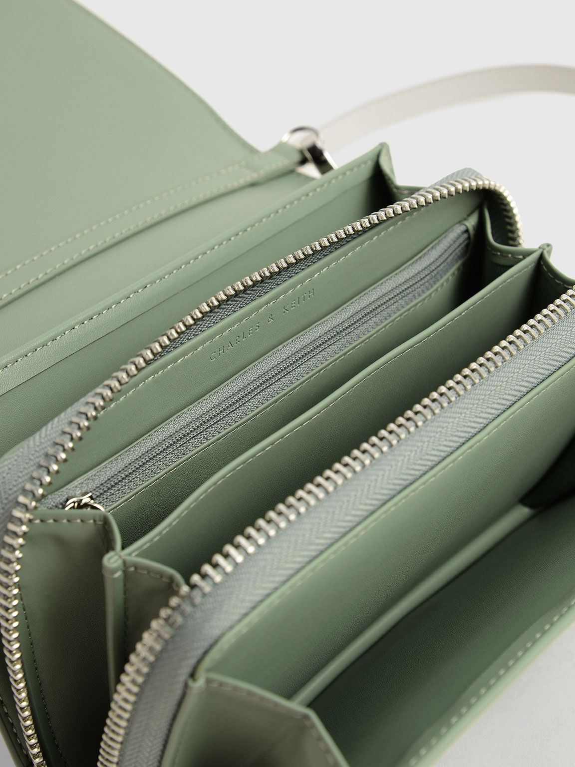 Sage Leather Satchel Crossbody Small Handbag — MUSEUM OUTLETS