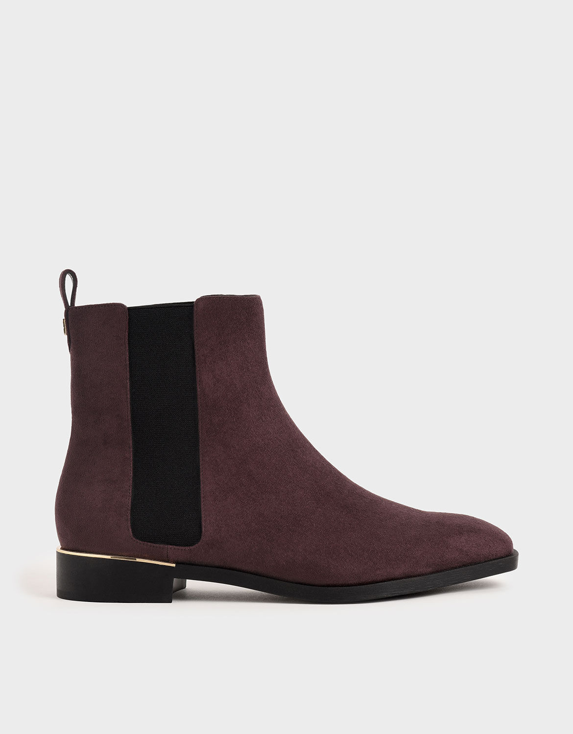 purple chelsea boots