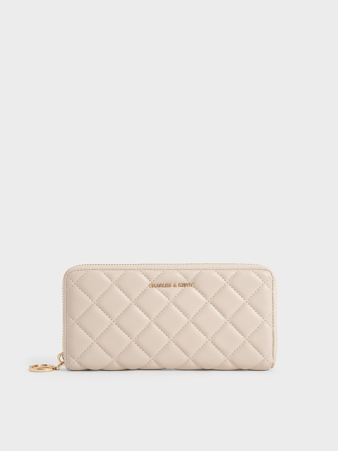 Cressida Quilted Long Wallet, Oat, hi-res