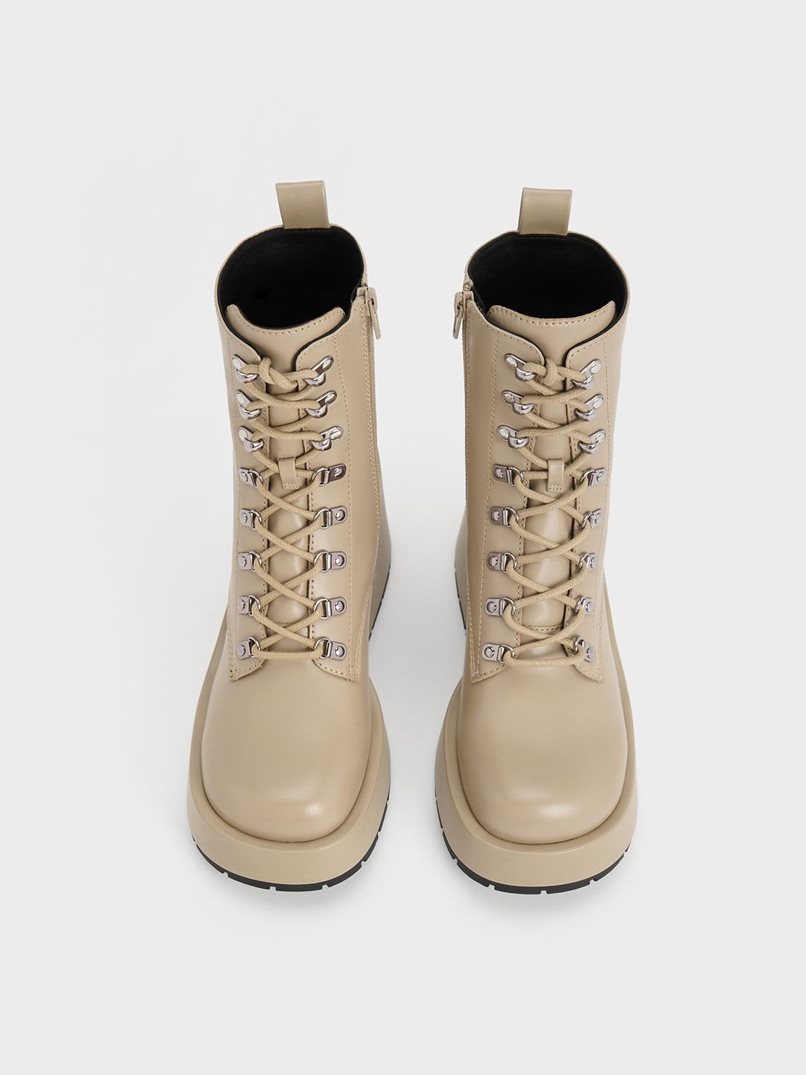 Eli1957 two-tone lace-up boots - Neutrals