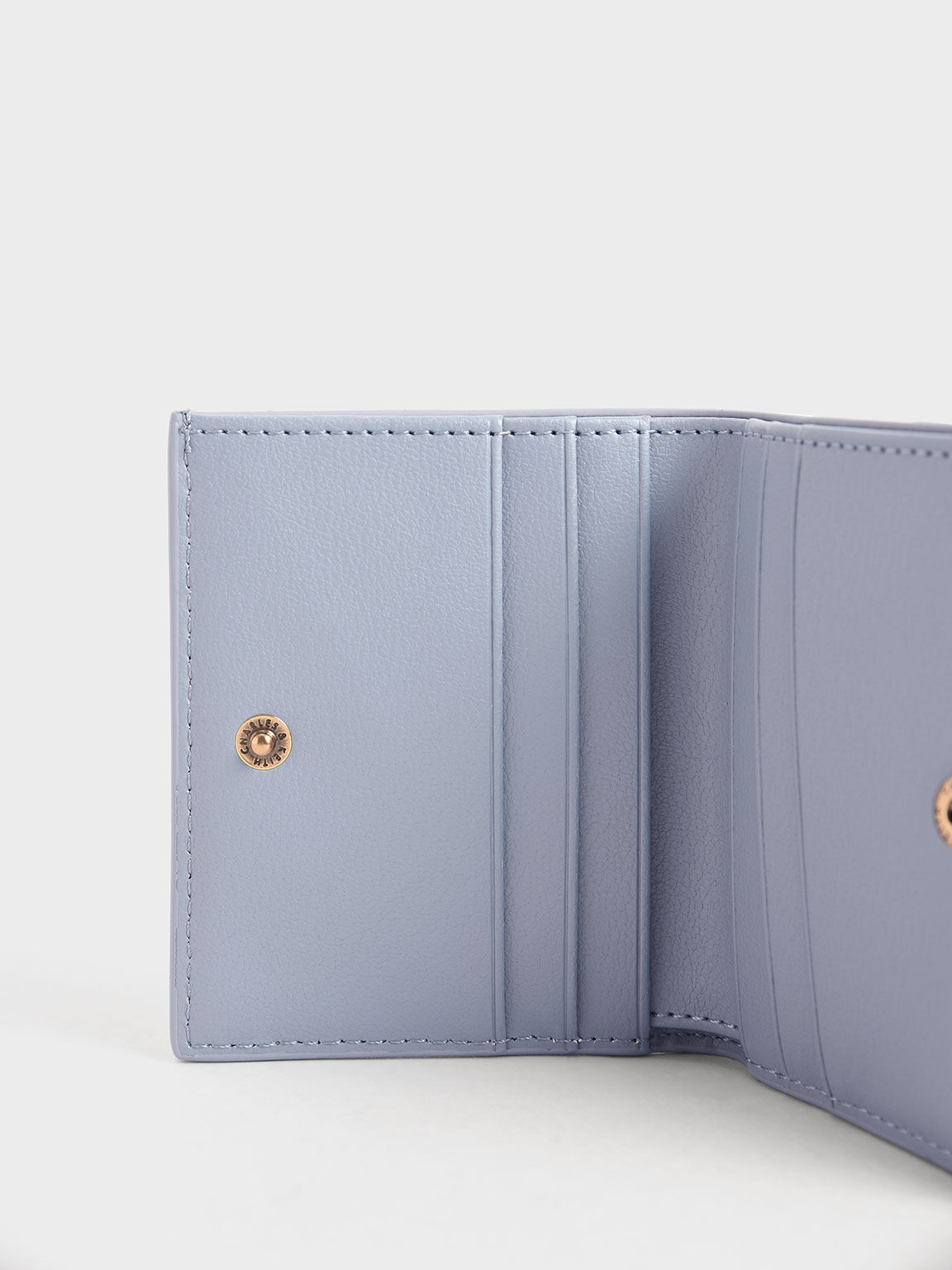 Zip Around Short Wallet, Light Blue, hi-res