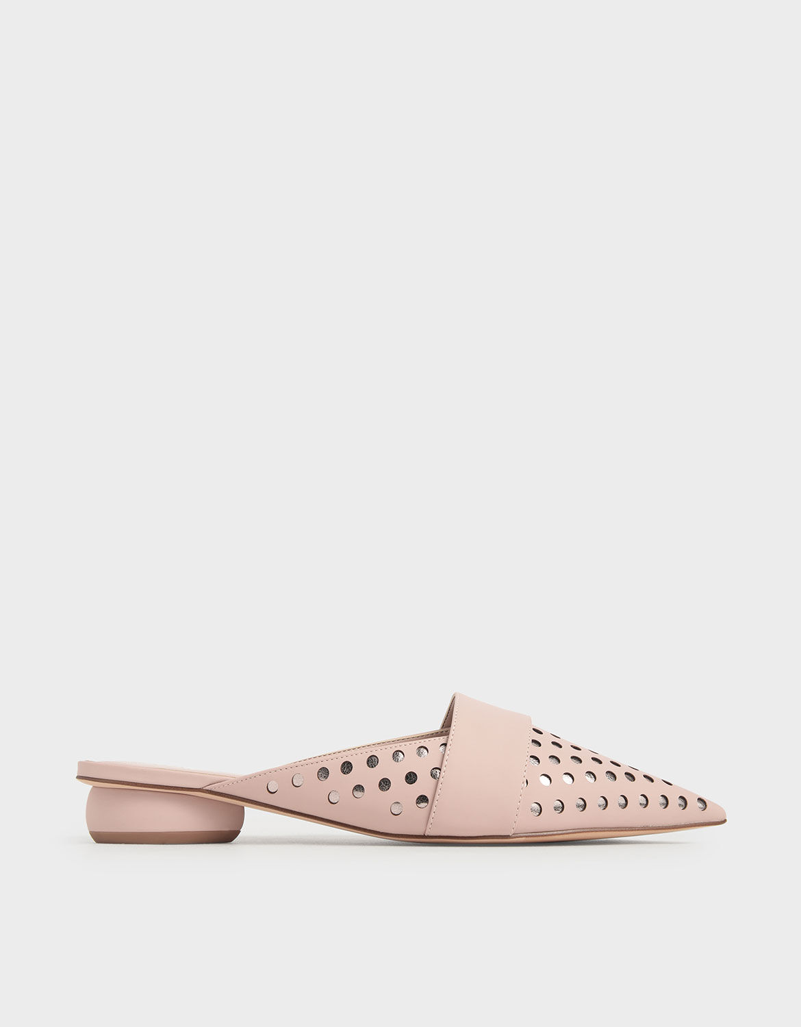 nude pointed mules