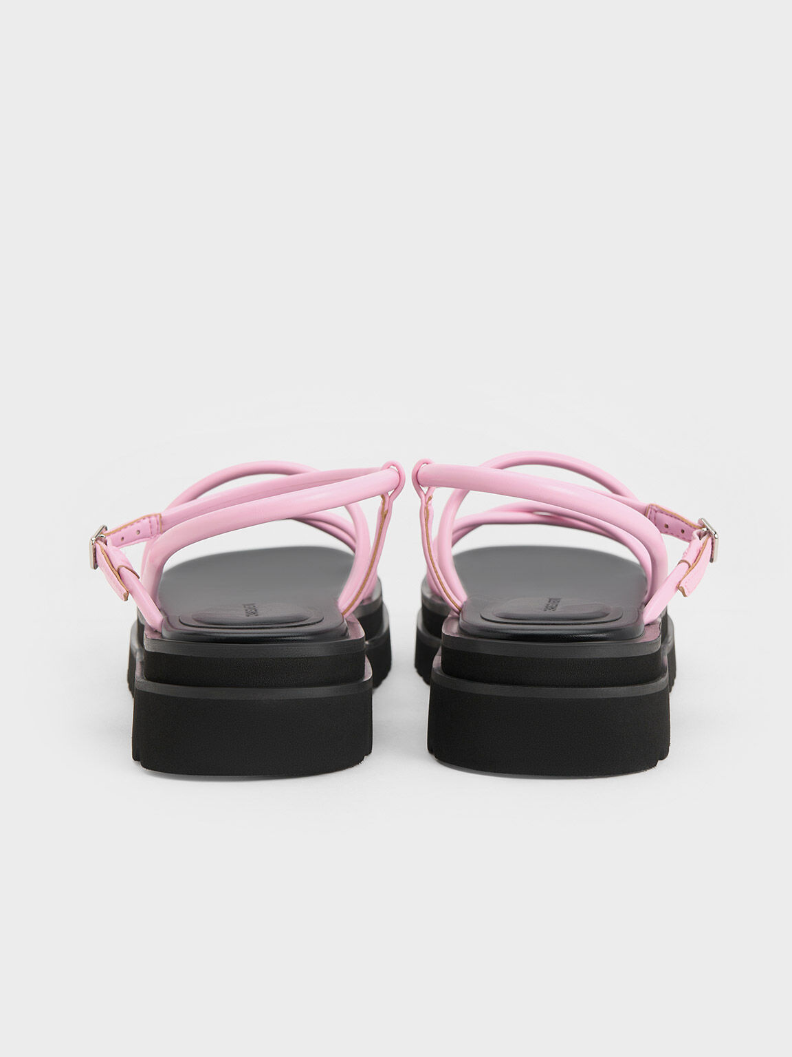 Tubular Strap Sandals, Pink, hi-res