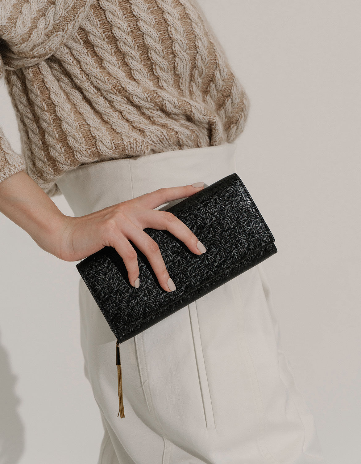 Charles & Keith Tassel Long Wallet