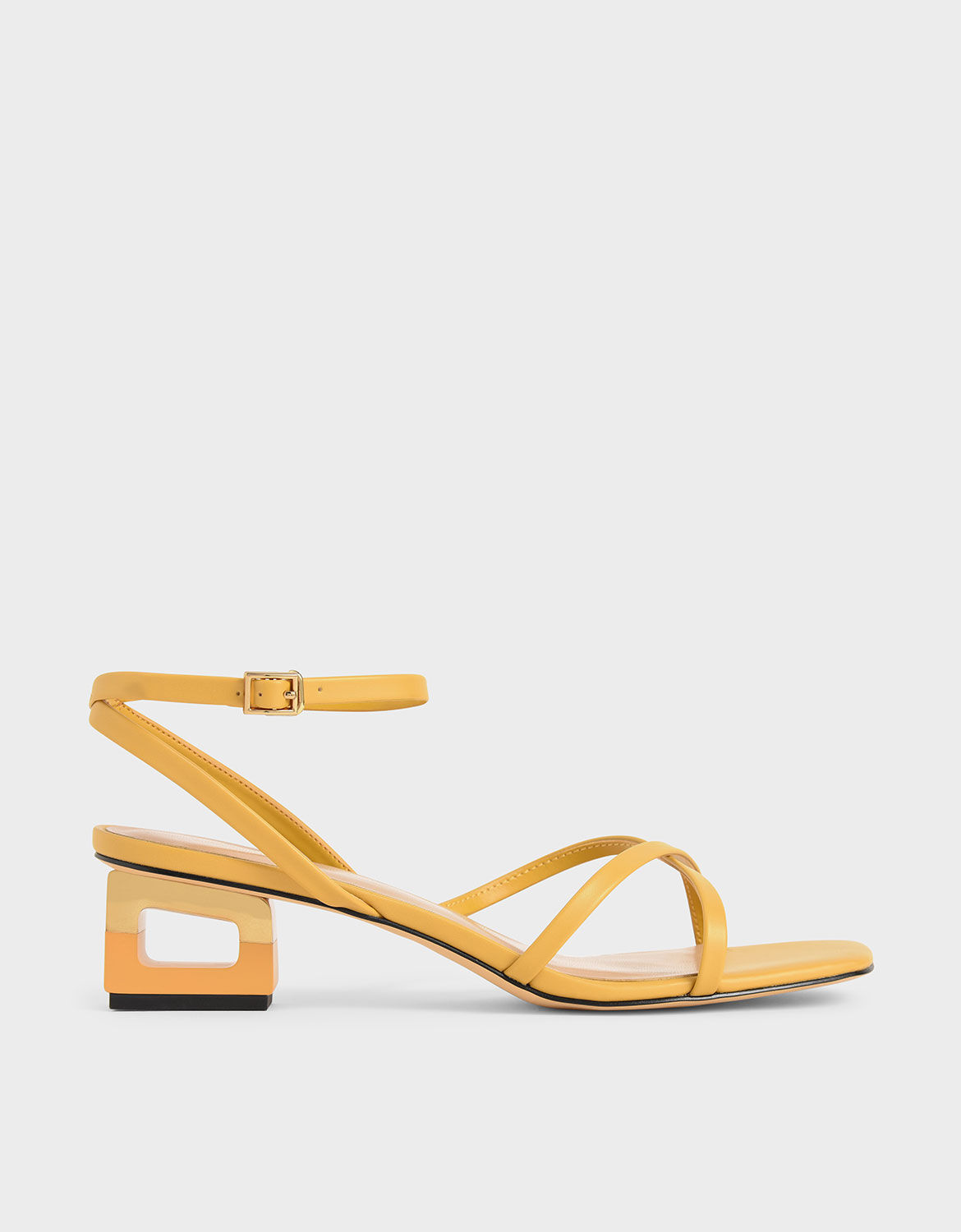 yellow sandal heels