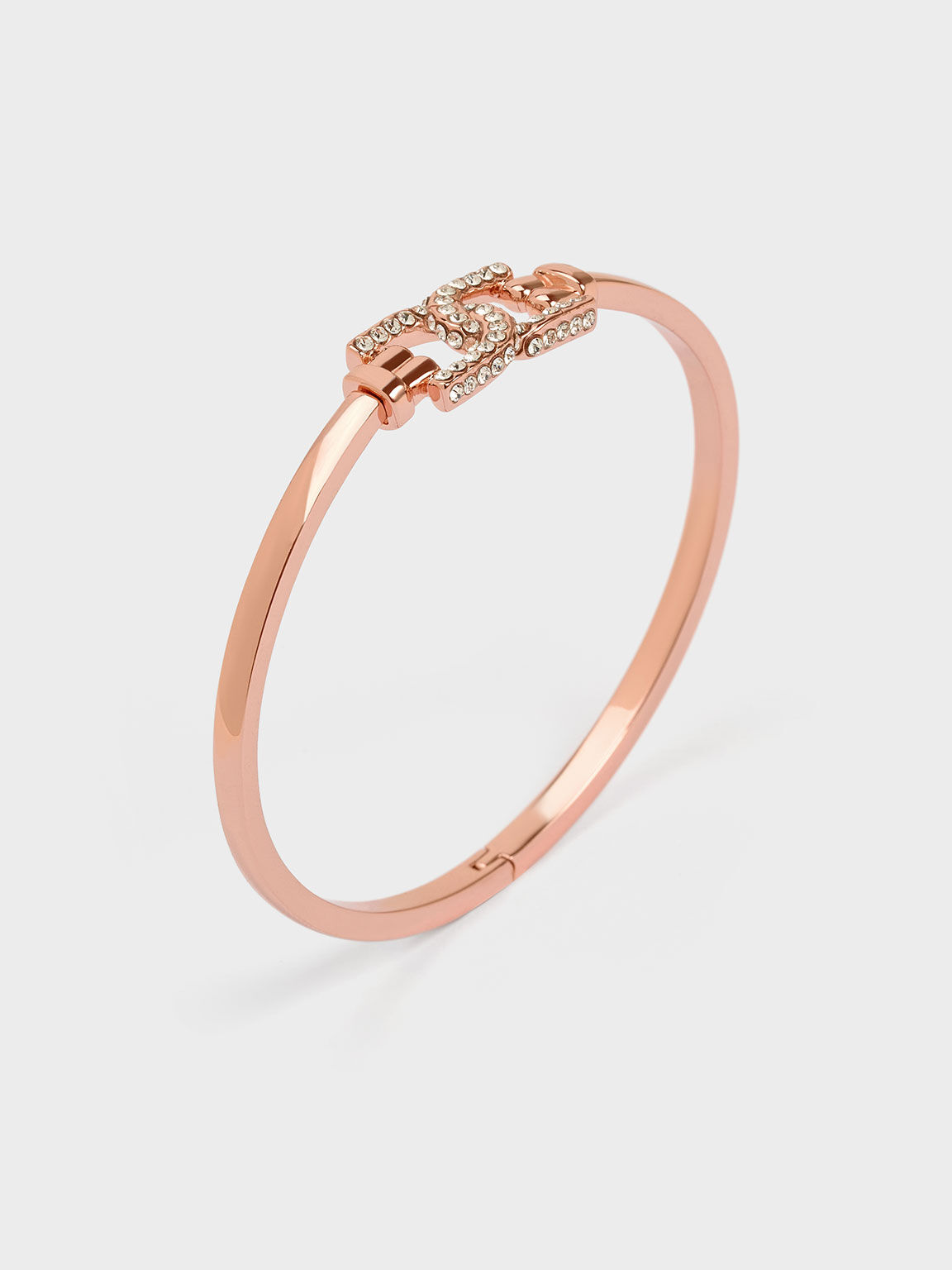 Gabine Swarovski Crystal Cuff Bangle, Rose Gold, hi-res