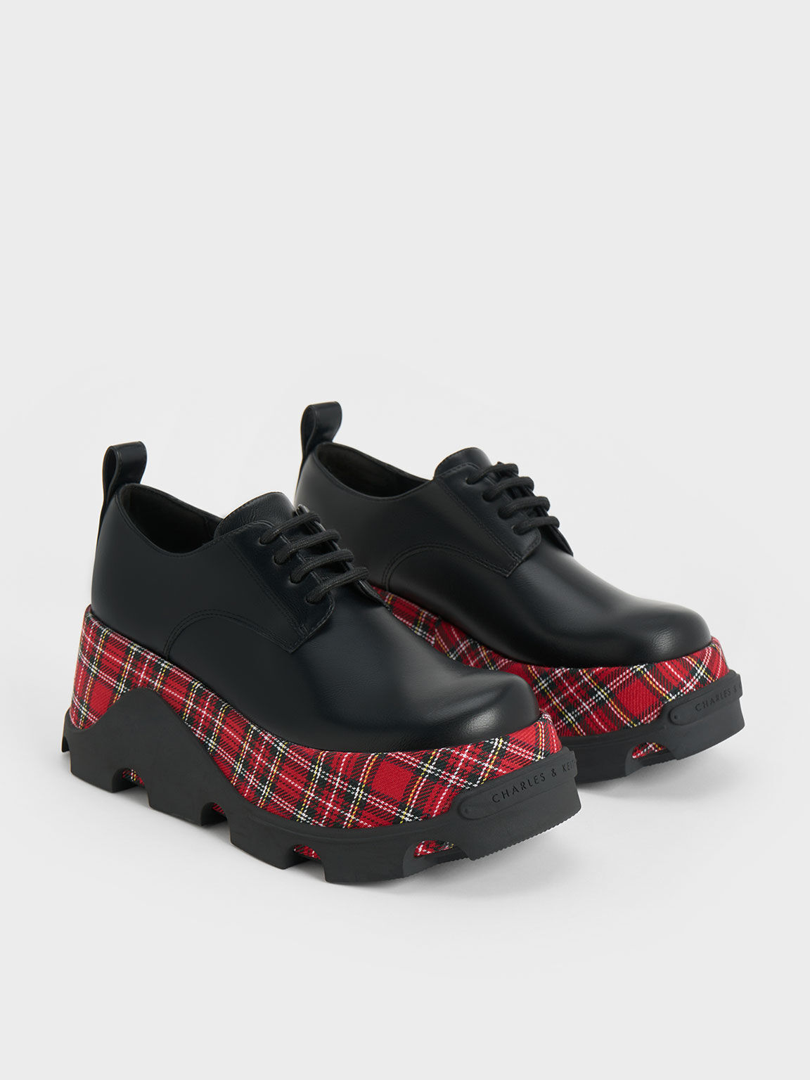 Triana Checkered Chunky Oxfords, Multi, hi-res