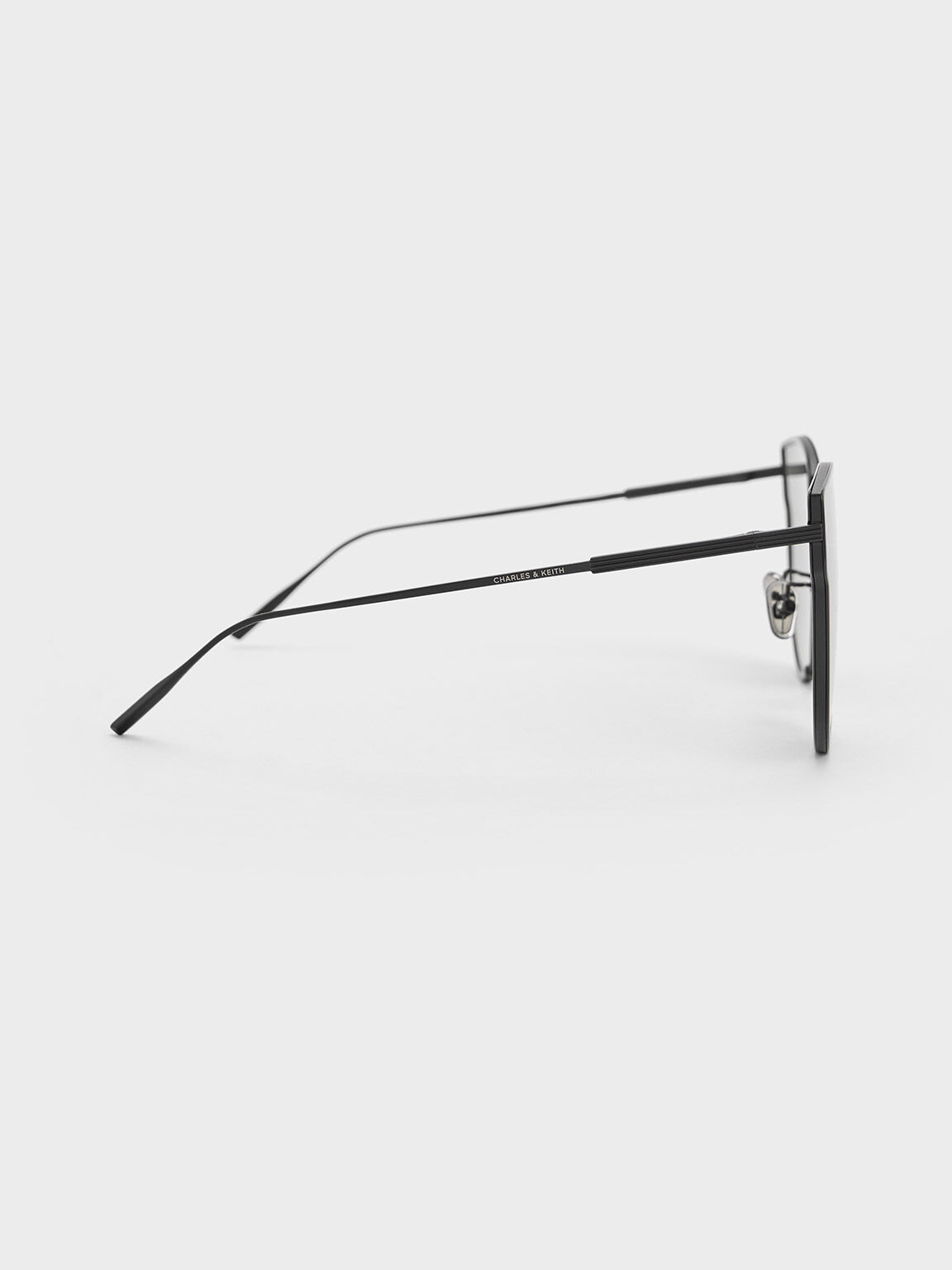 Thin-Rim Butterfly Sunglasses, Noir, hi-res