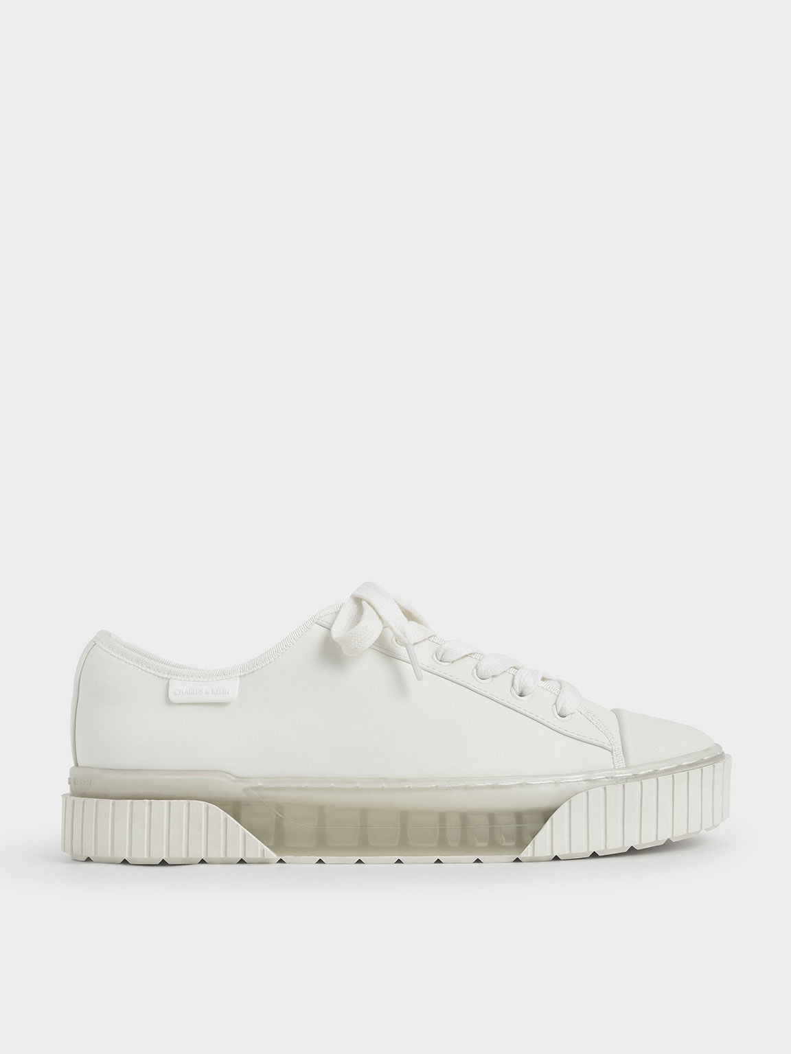 White Platform Sneakers - CHARLES 