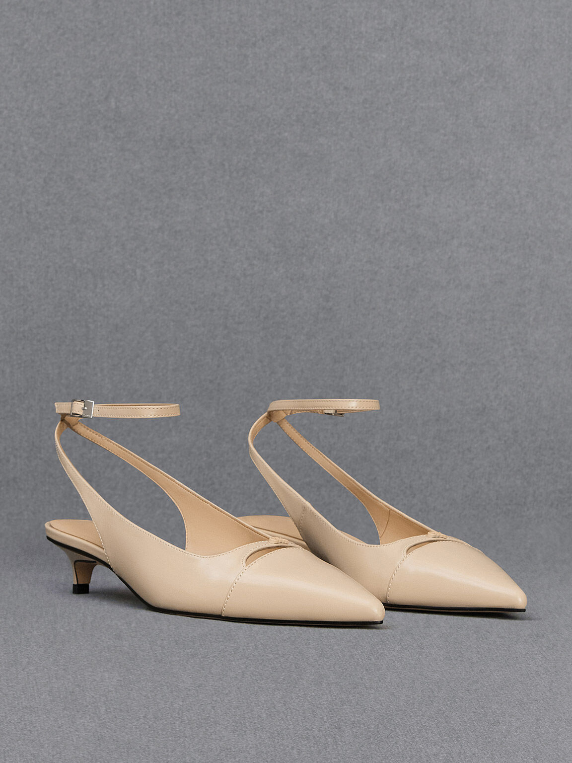 Charles & Keith Kitten Heels, Women's Fashion, Footwear, Heels on Carousell