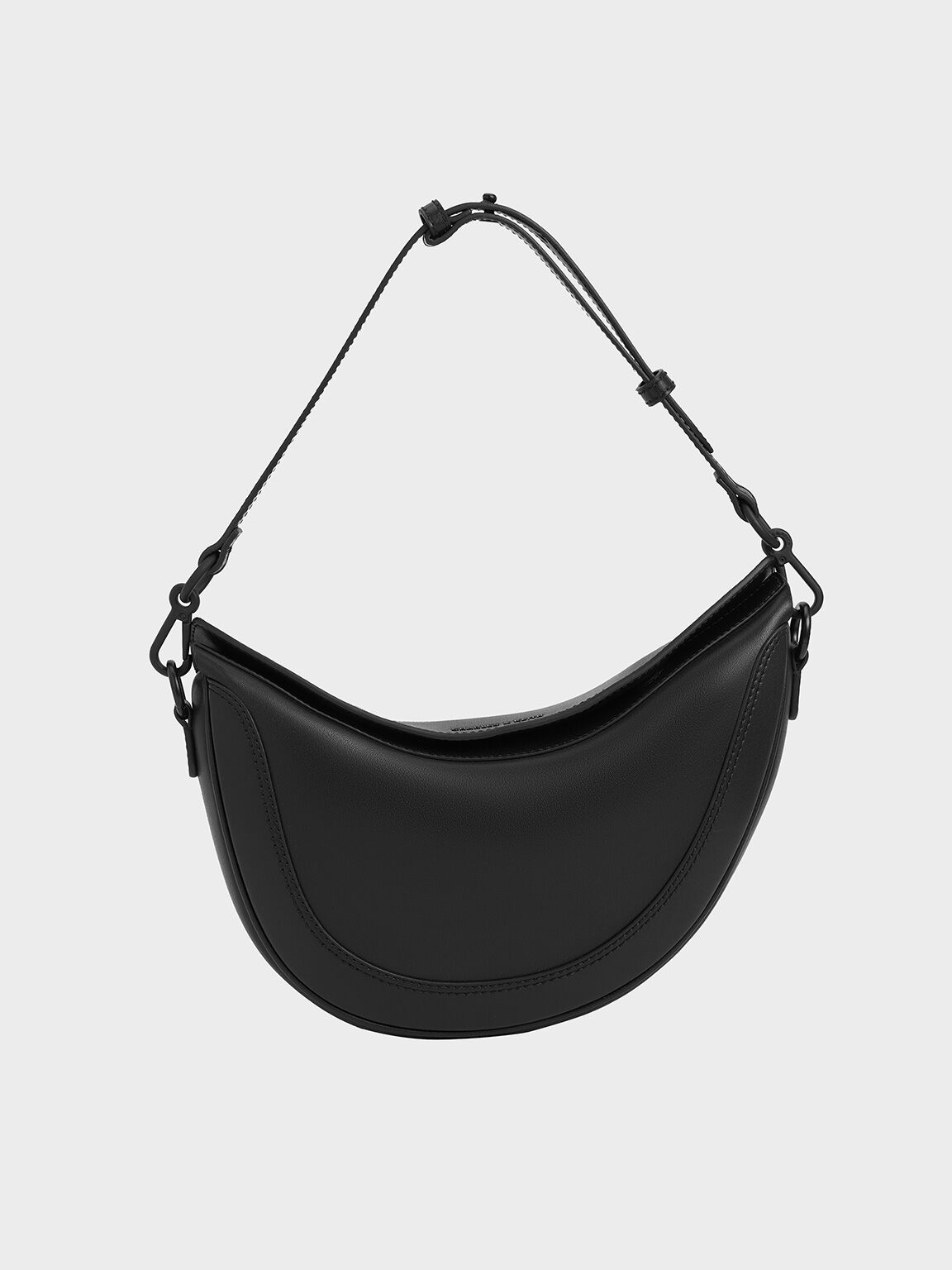 Asymmetrical Saddle Bag, Jet Black, hi-res