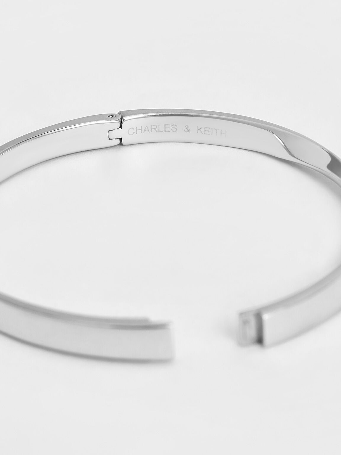 Lena Twist Bangle, Silver, hi-res