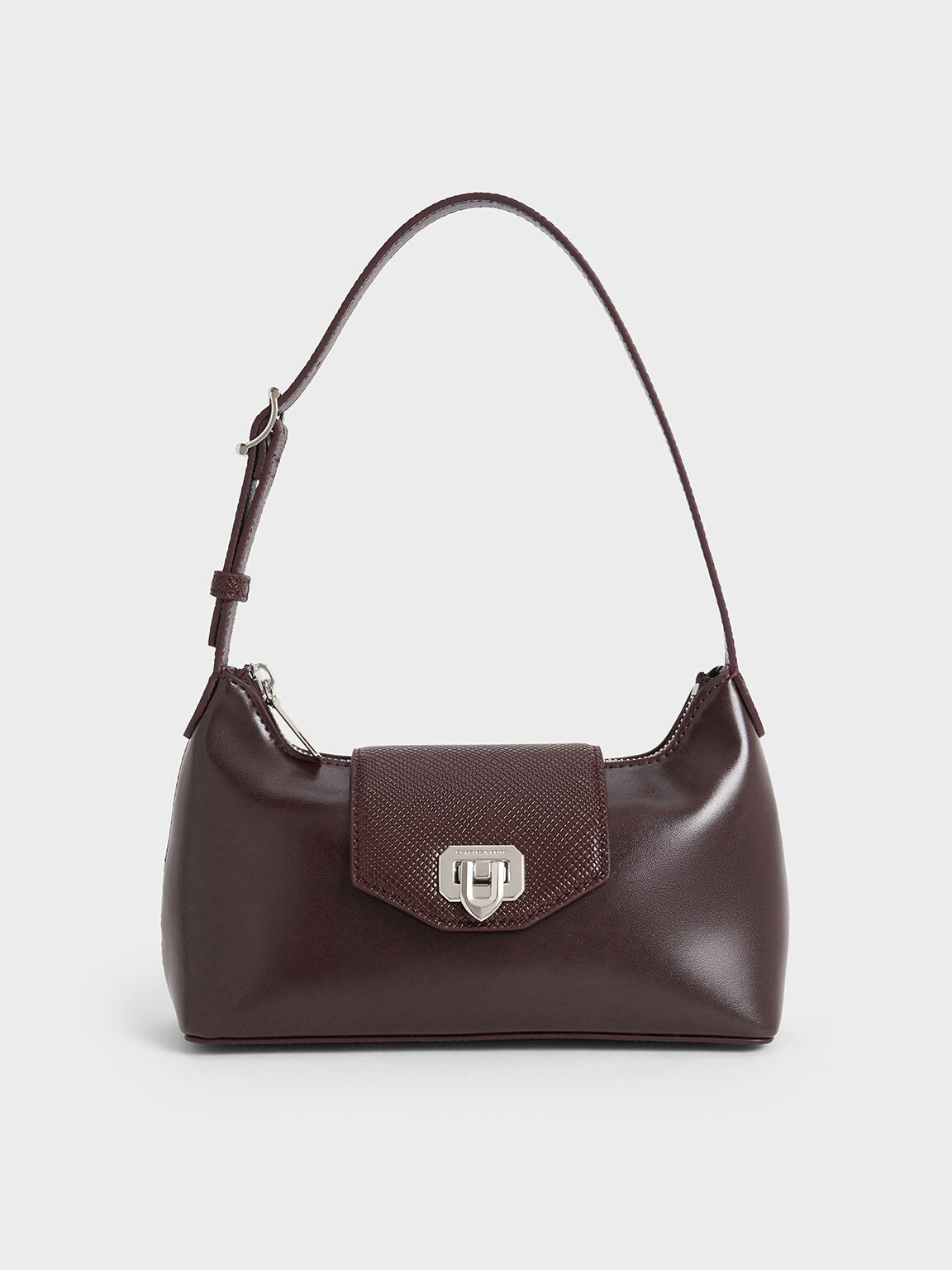 Arwen Belted Shoulder Bag, Plum, hi-res