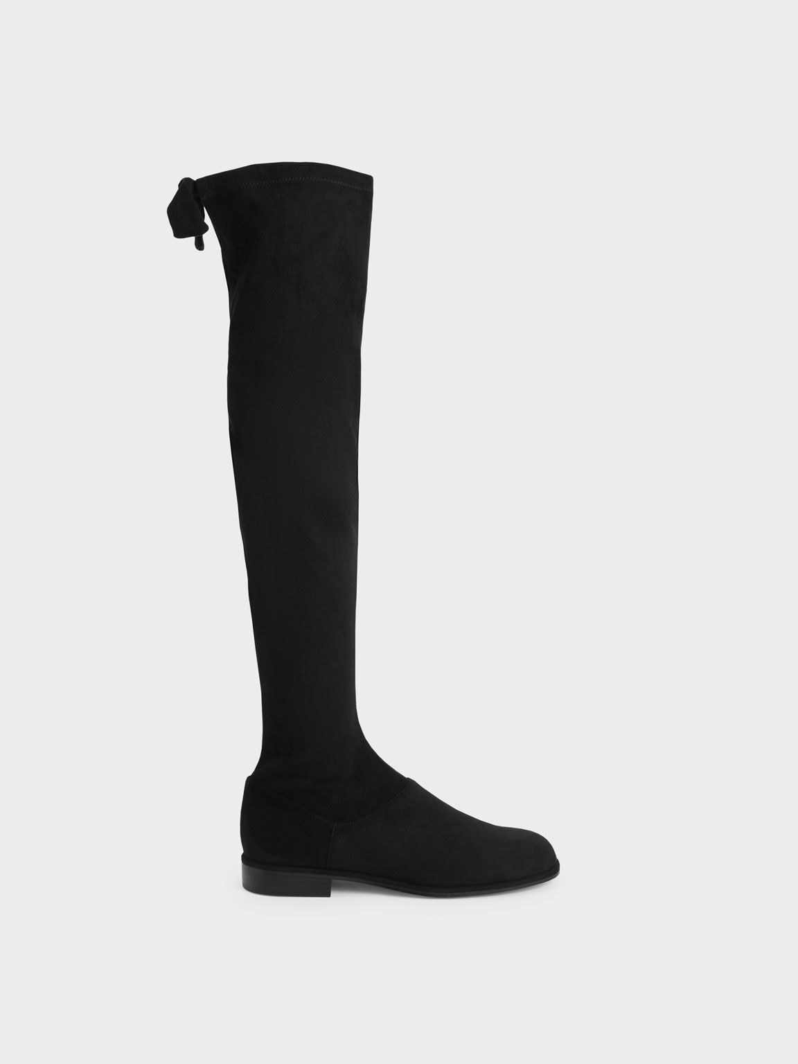 thigh high boots black suede