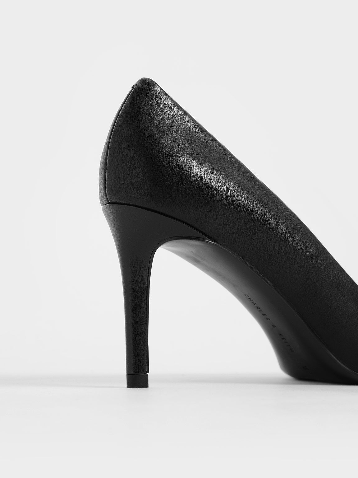 Black Emmy Pointed-Toe Stiletto Pumps - CHARLES & KEITH US