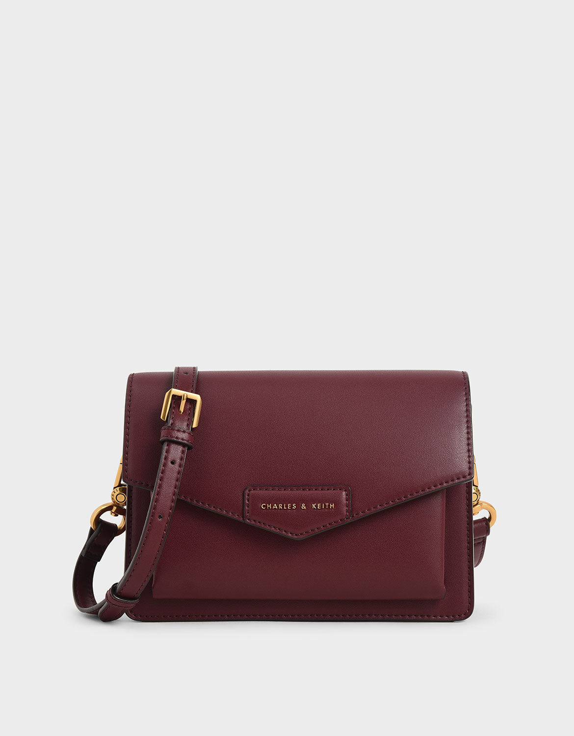 Women's Italian Leather Crossbody Bag in Burgundy by Quince